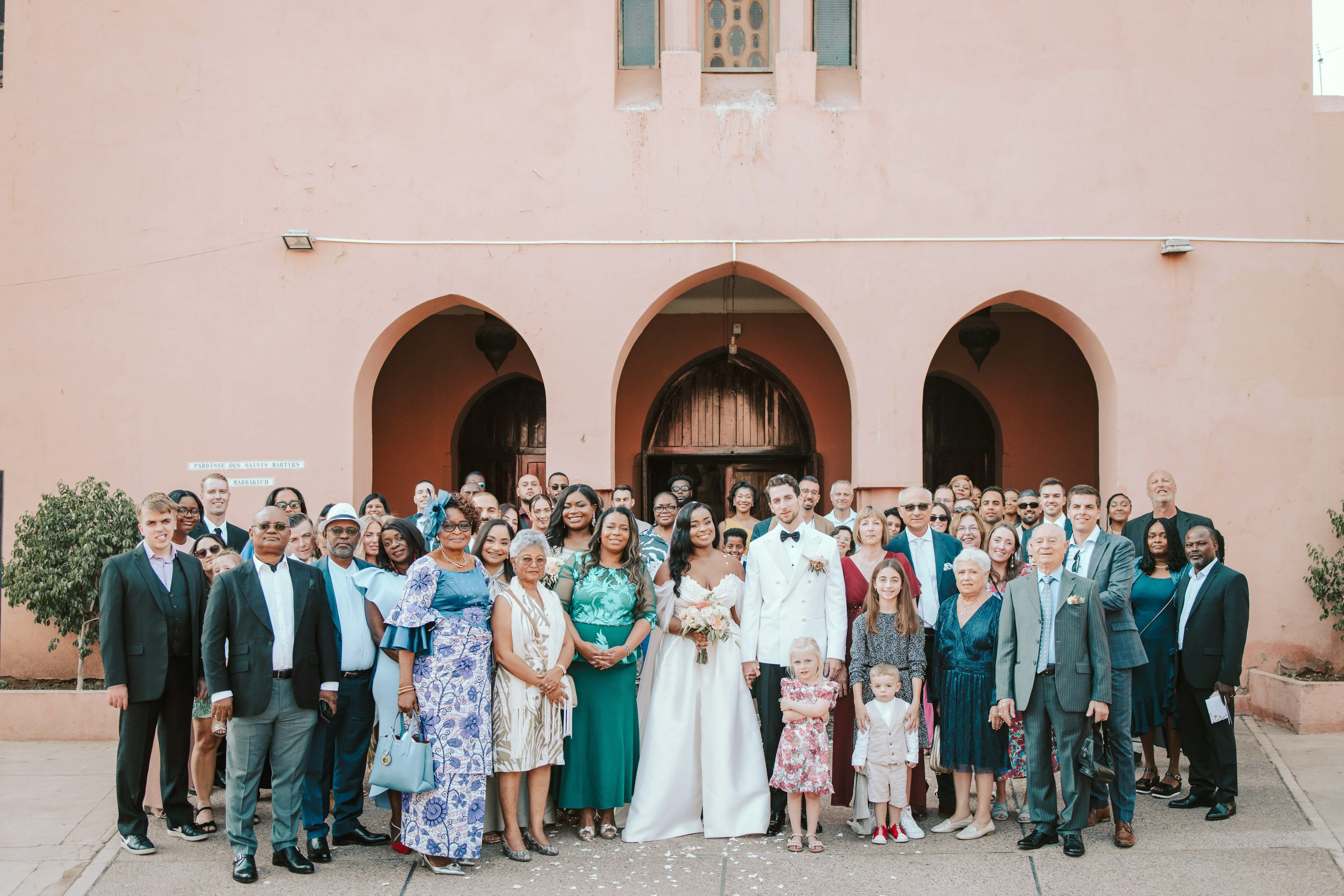 Destination wedding ceremony in Marrakech