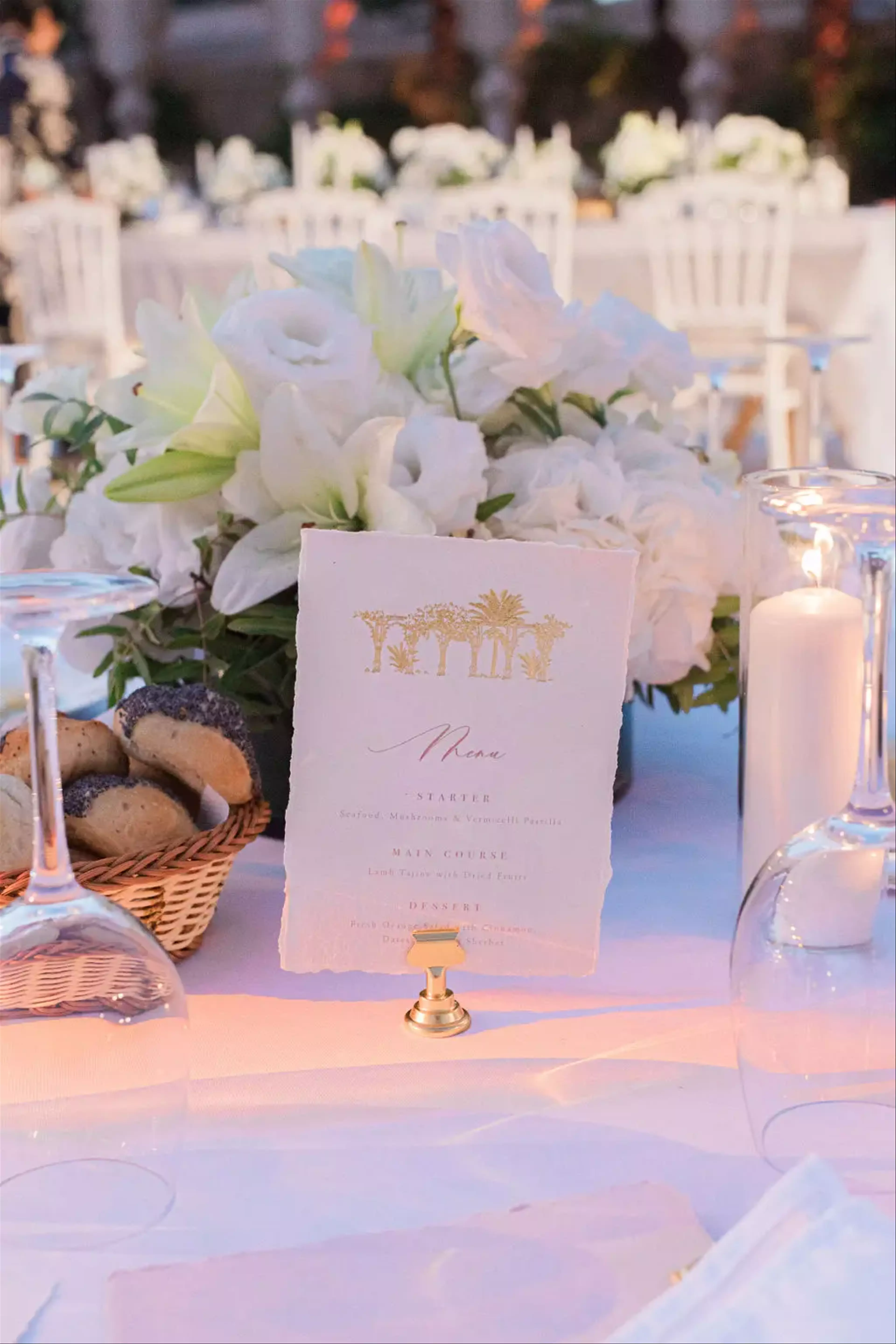 Table decor luxury wedding