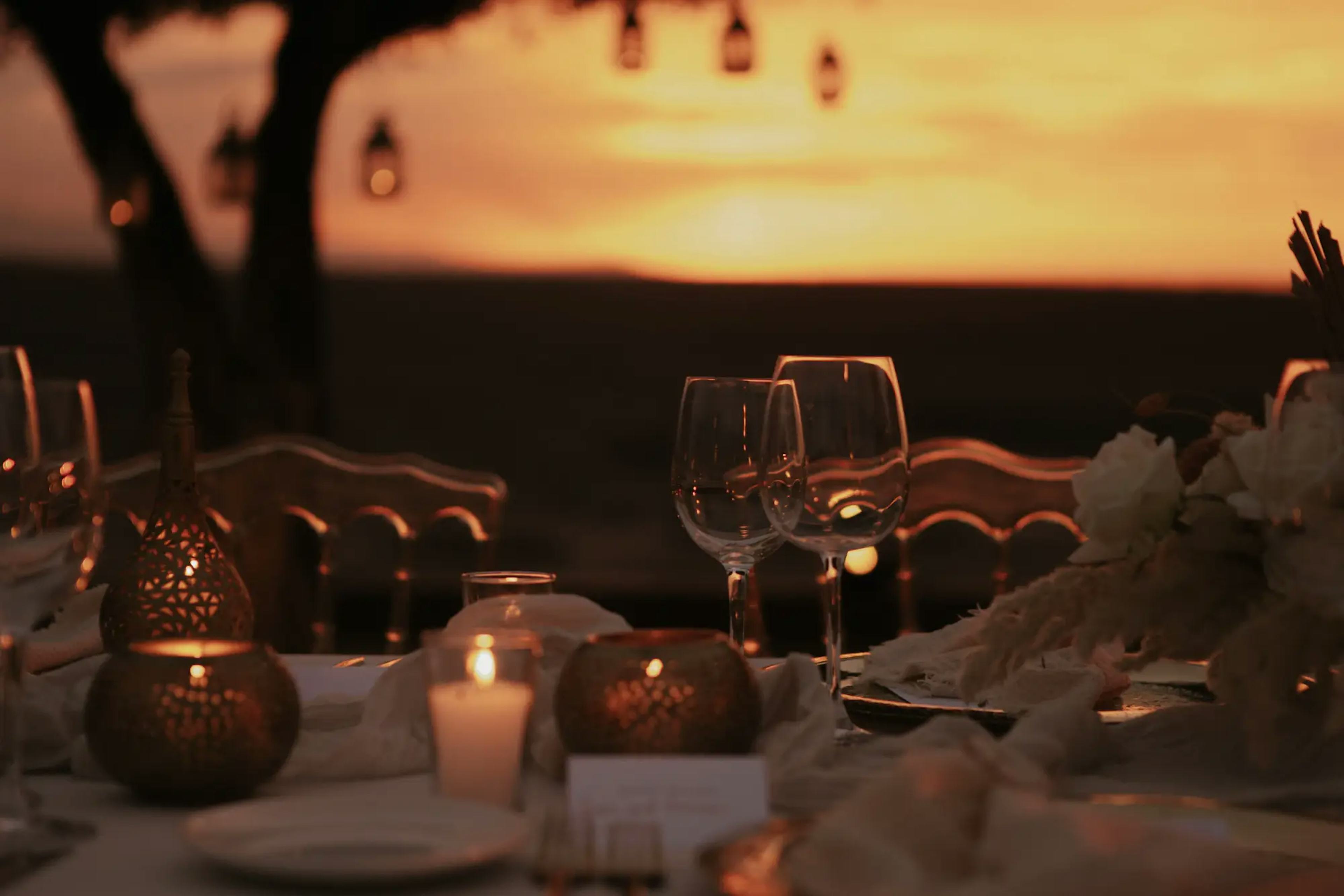 sunset wedding reception Morocco