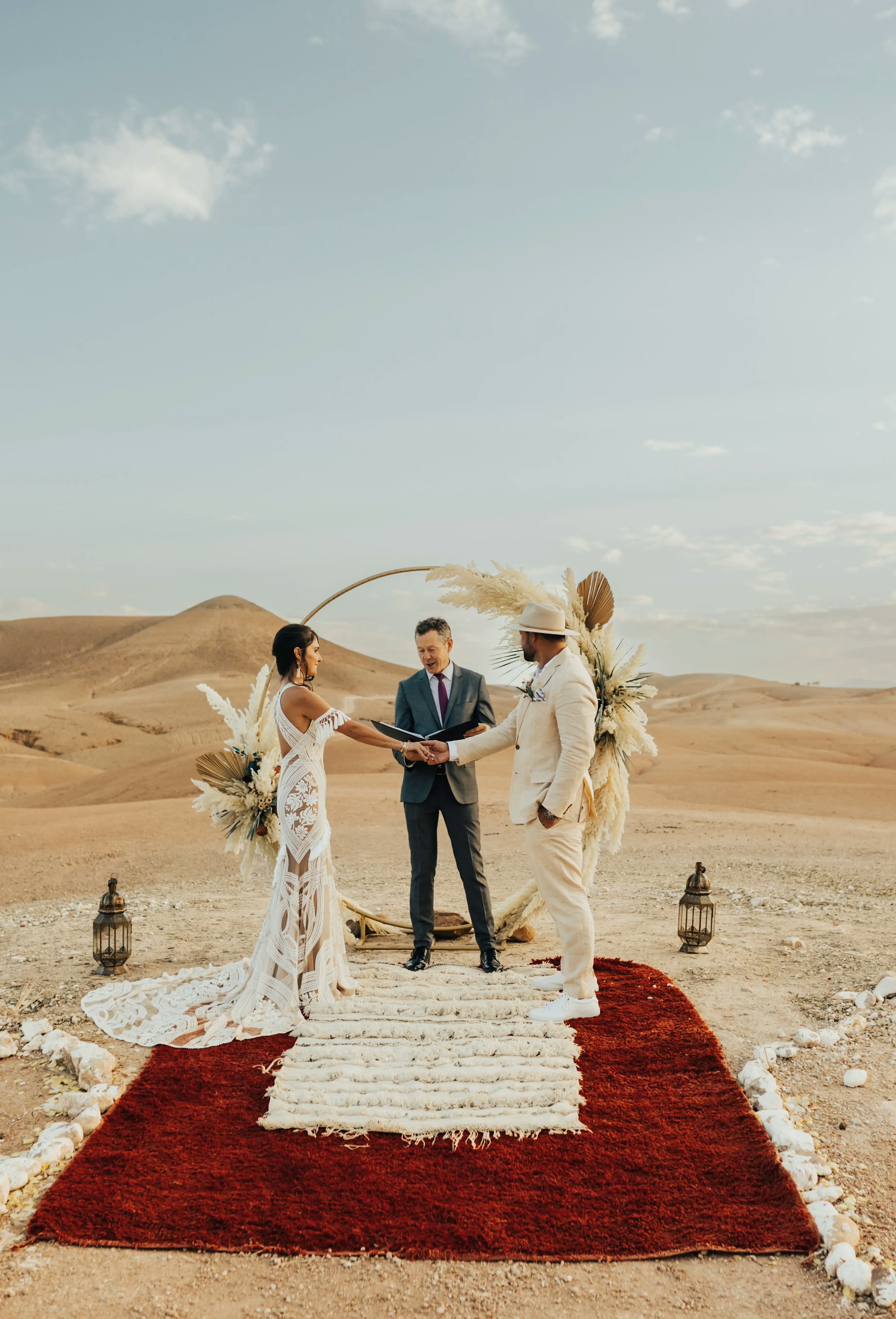 Wedding ceremony in Marrakech Desert