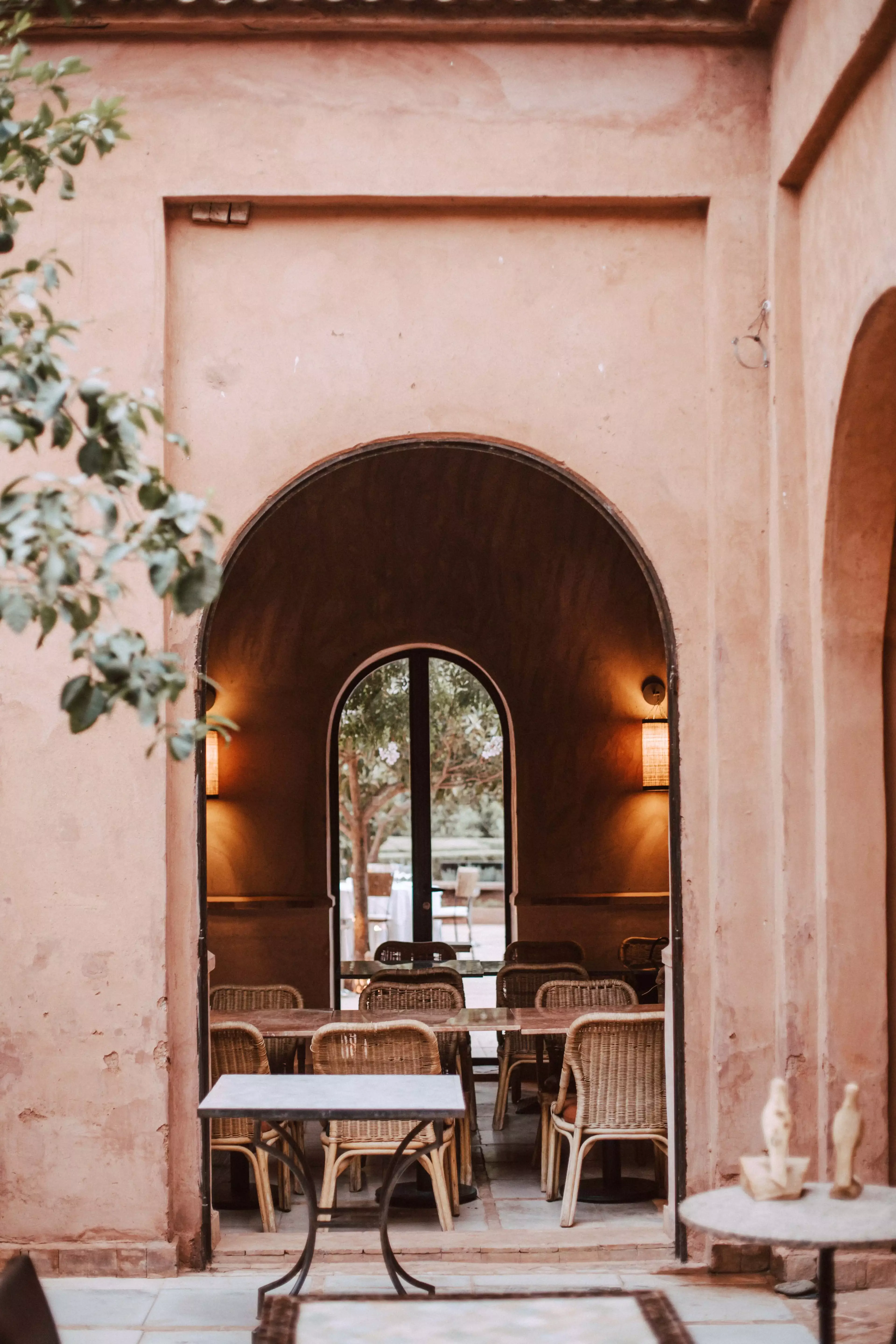 Venue archway at Kasbah bab Ourika in Morocco