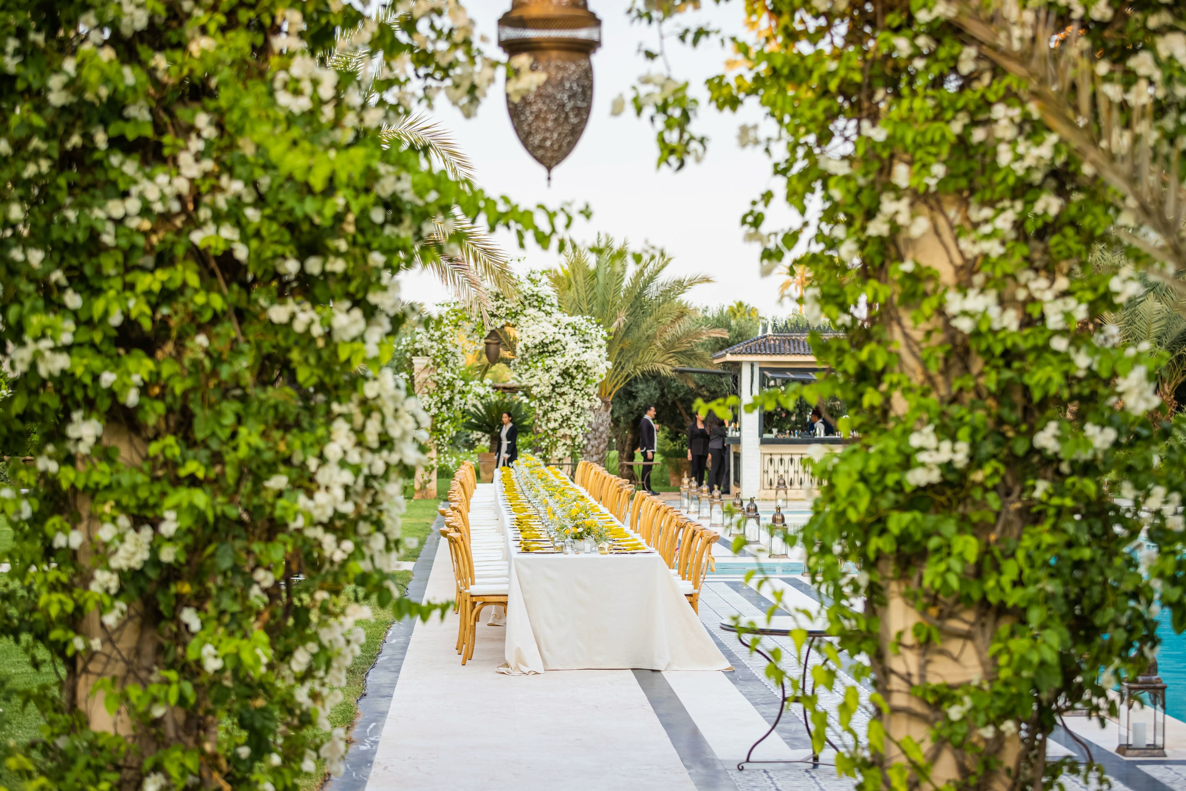 Décor de fête extérieur Maroc