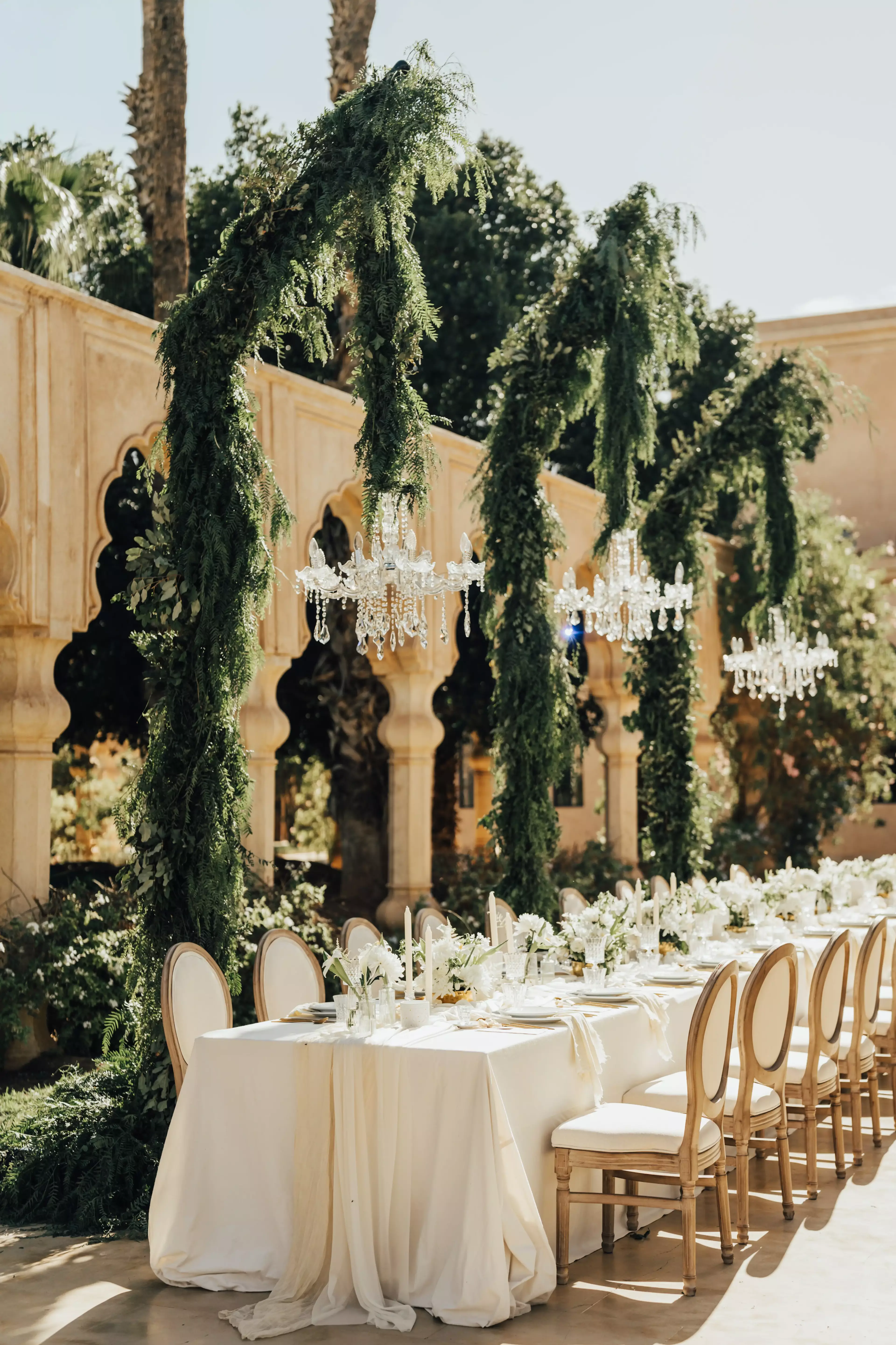 Outdoor wedding in Marrakech 