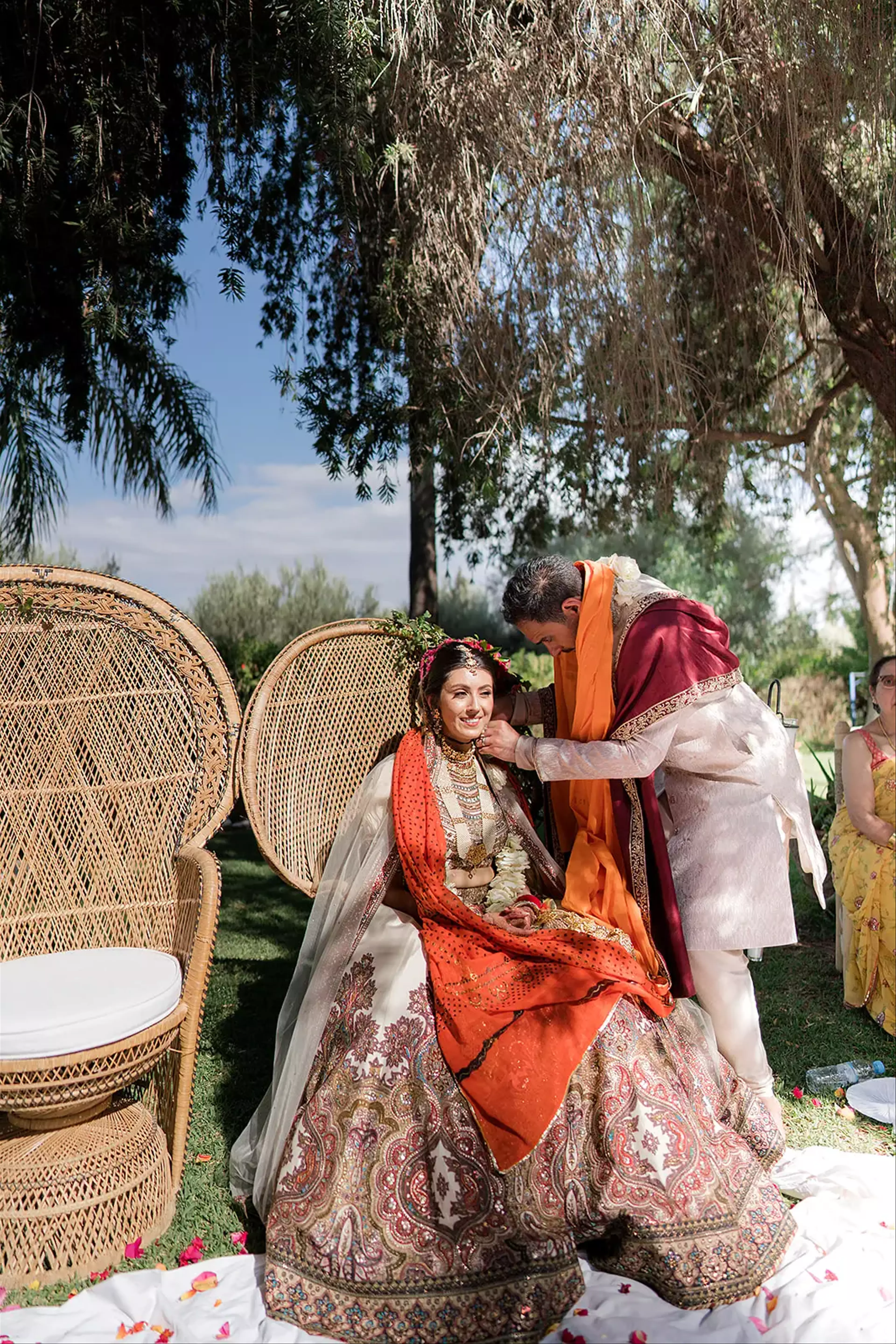 Indian wedding celebraiton Marrakech