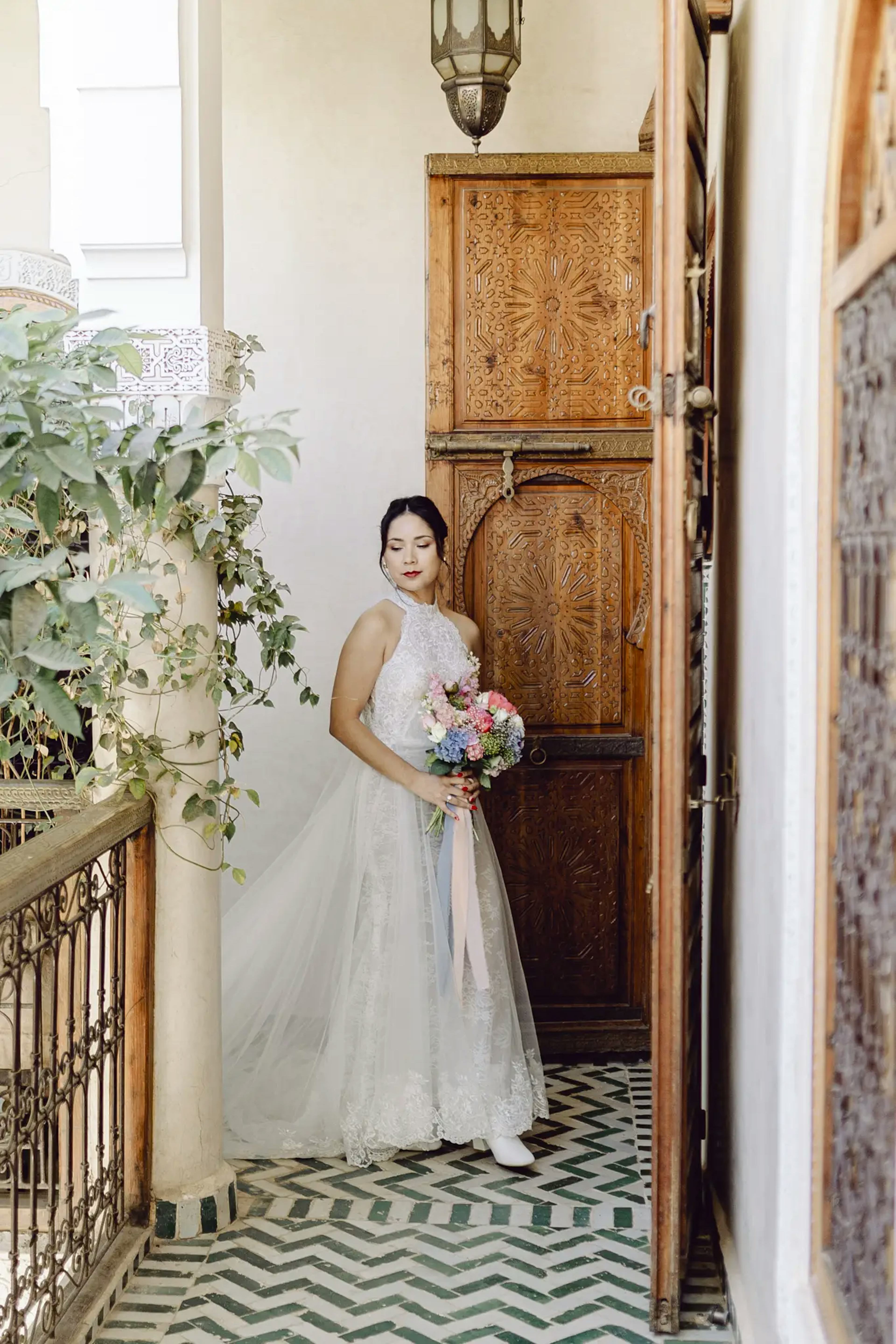 Elegant bride in Marrakech