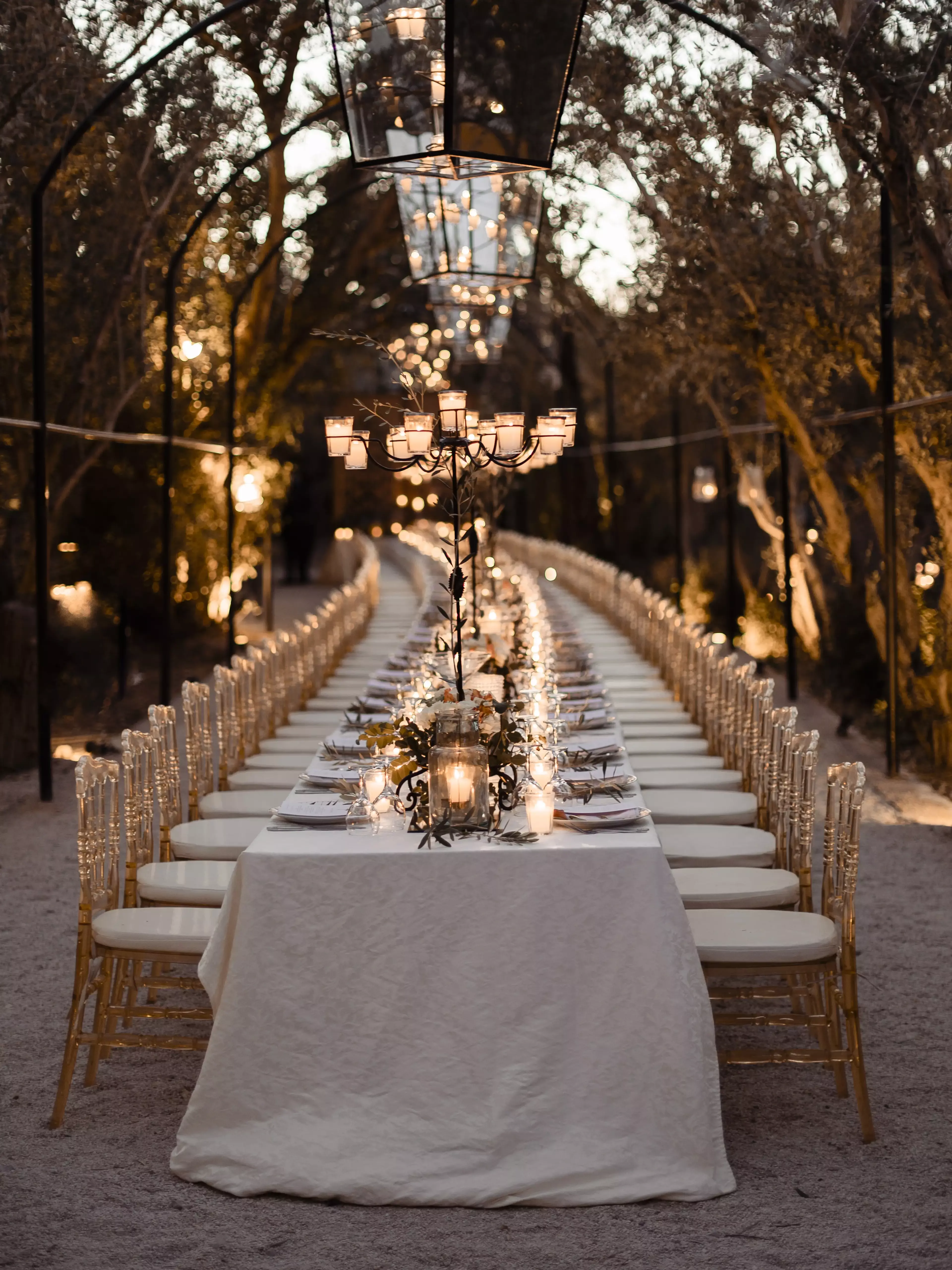 Faye Peters Wedding Day - Jnane Tamsna Marrakech- dinner table decoration 