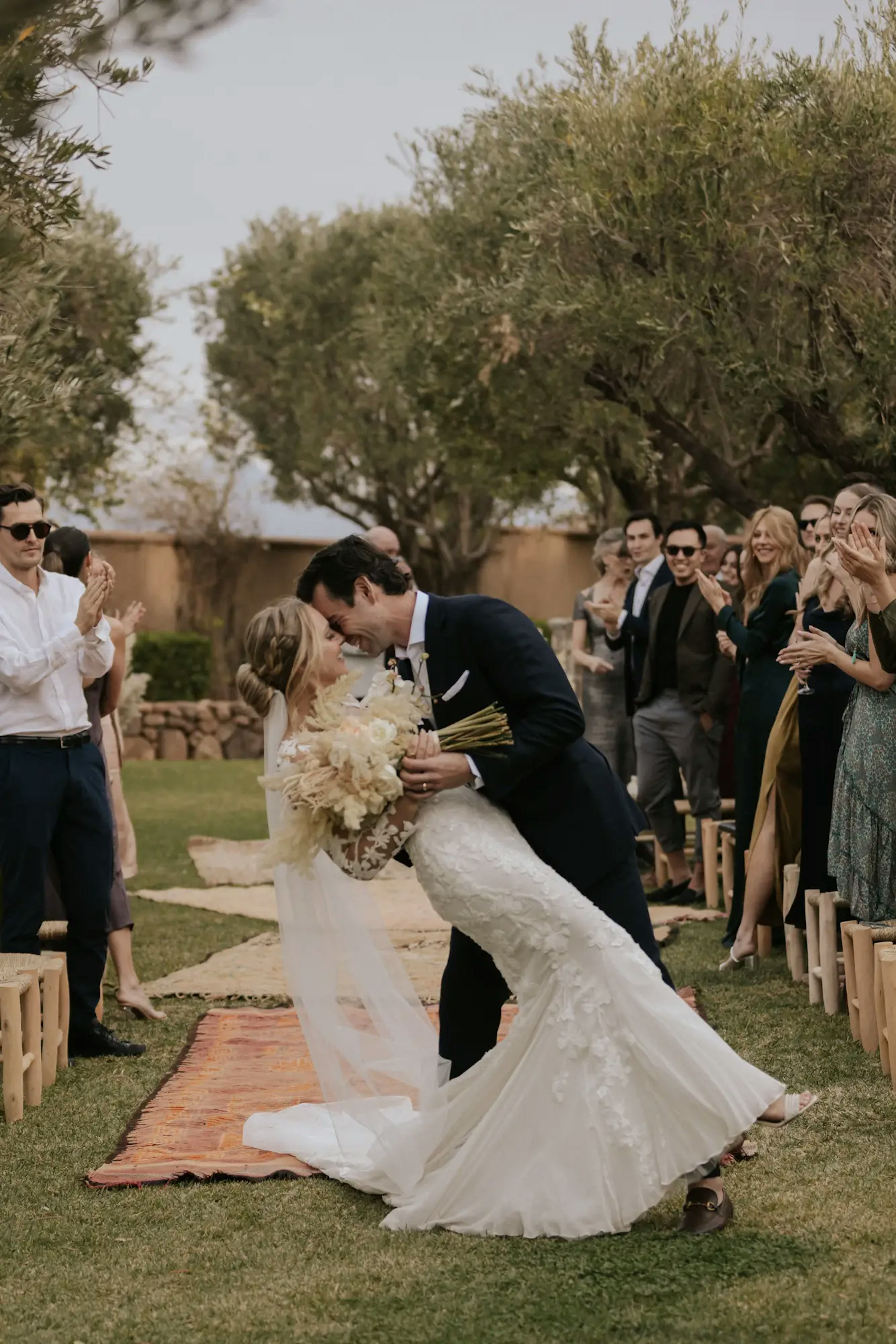 Luxury white wedding marrakech