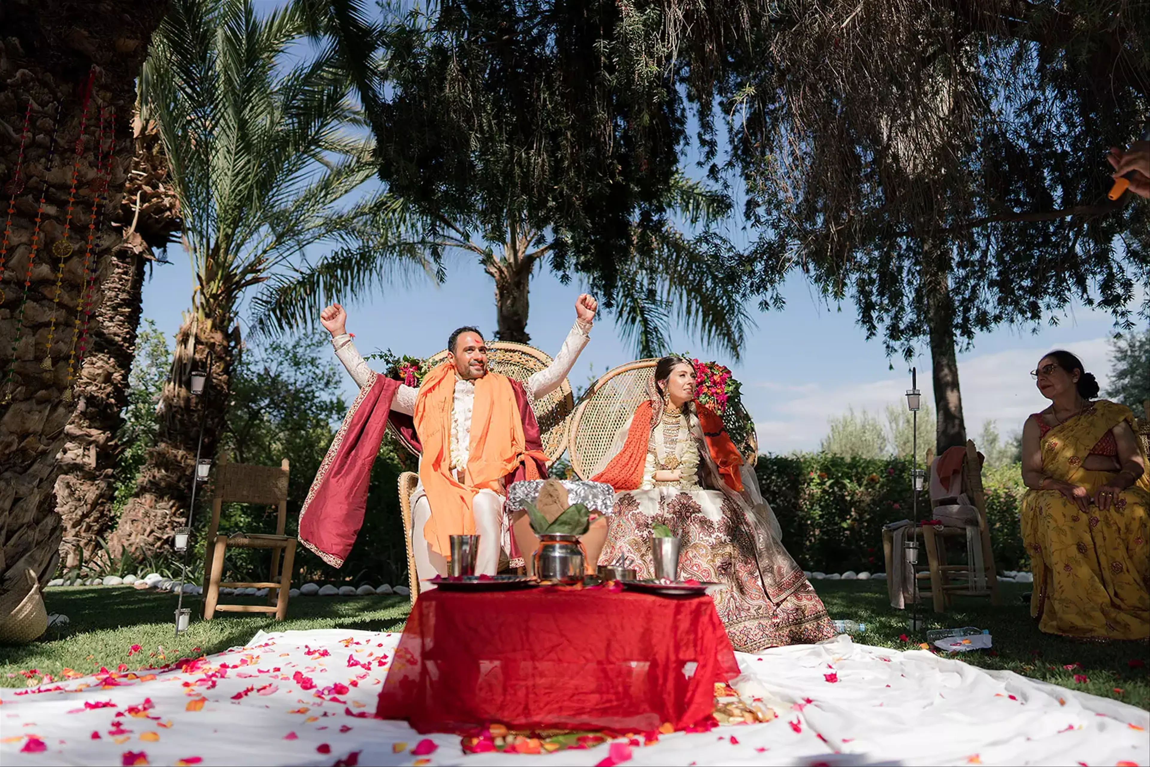 Indian wedding celebration Marrakech