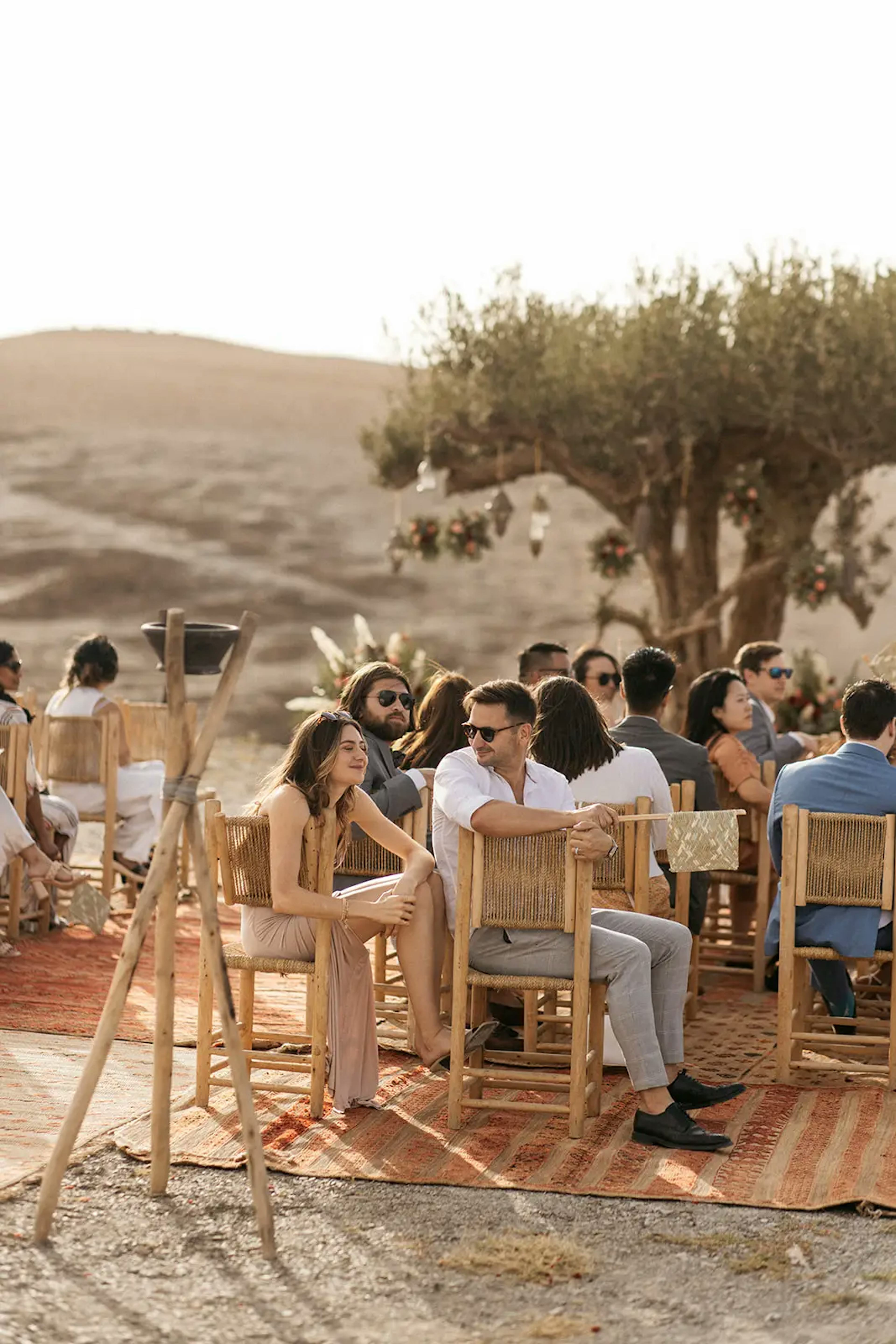 Desert wedding ceremony Morocco