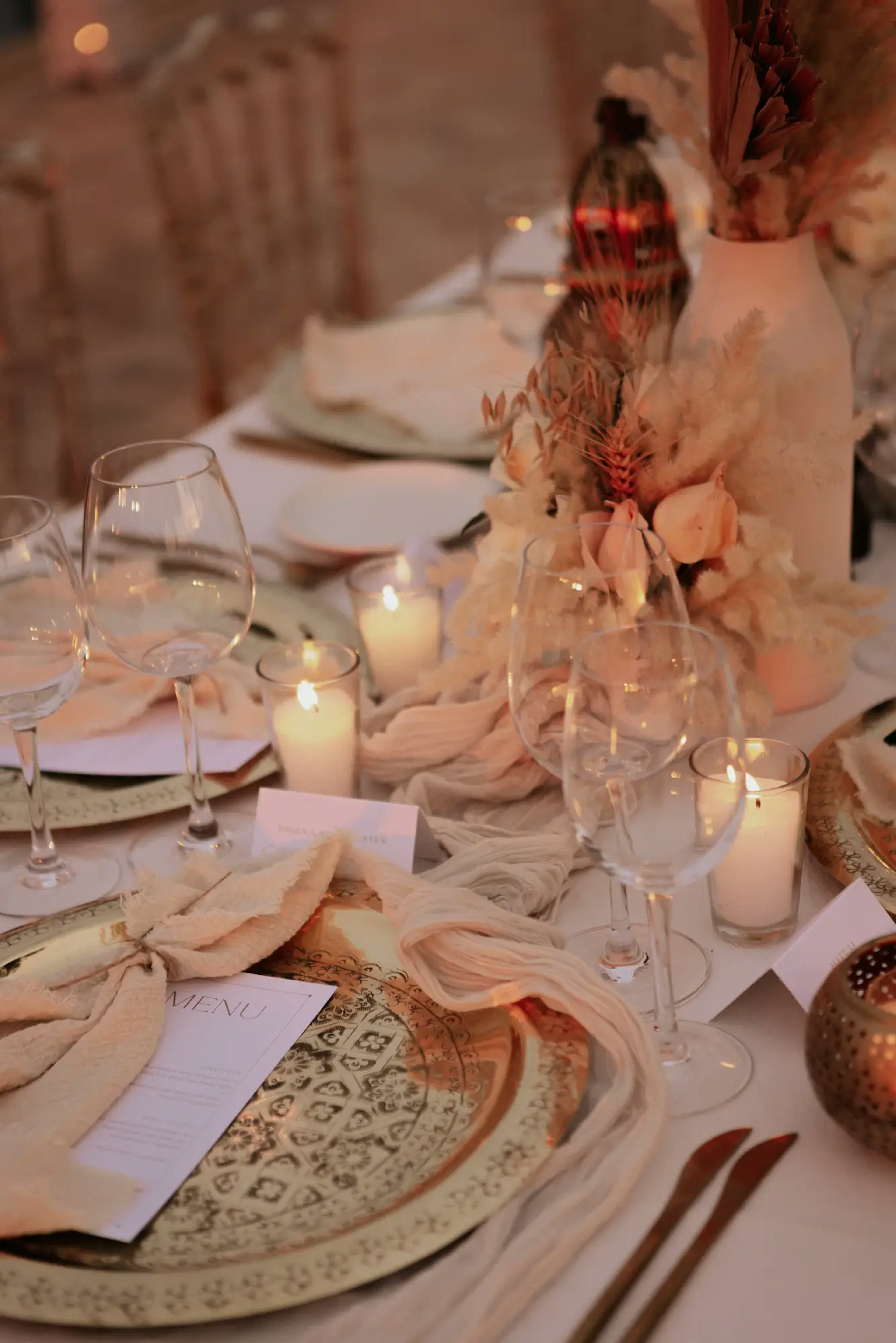 Wedding in Marrakech reception decor