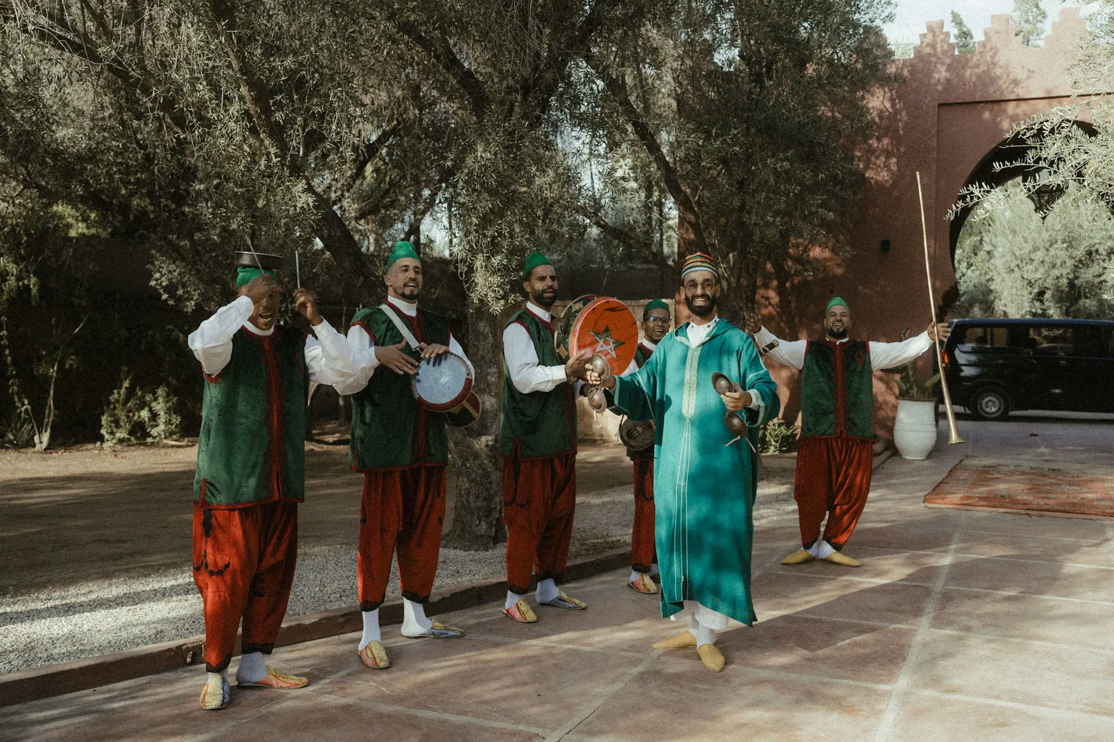 Traditional group of musician for guests' reception  