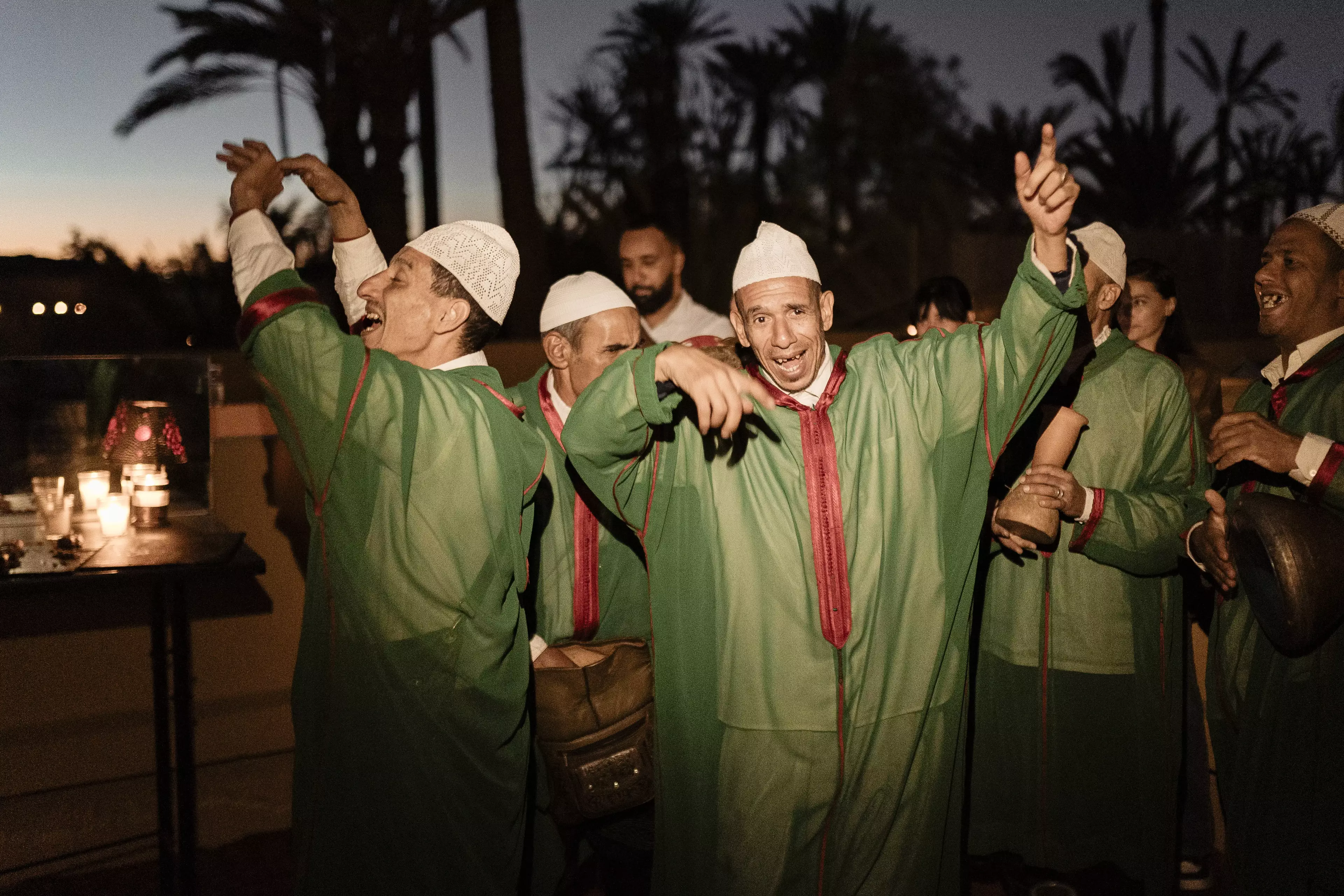 Faye Peters Wedding Day - Jnane Tamsna Marrakech-Traditional music group