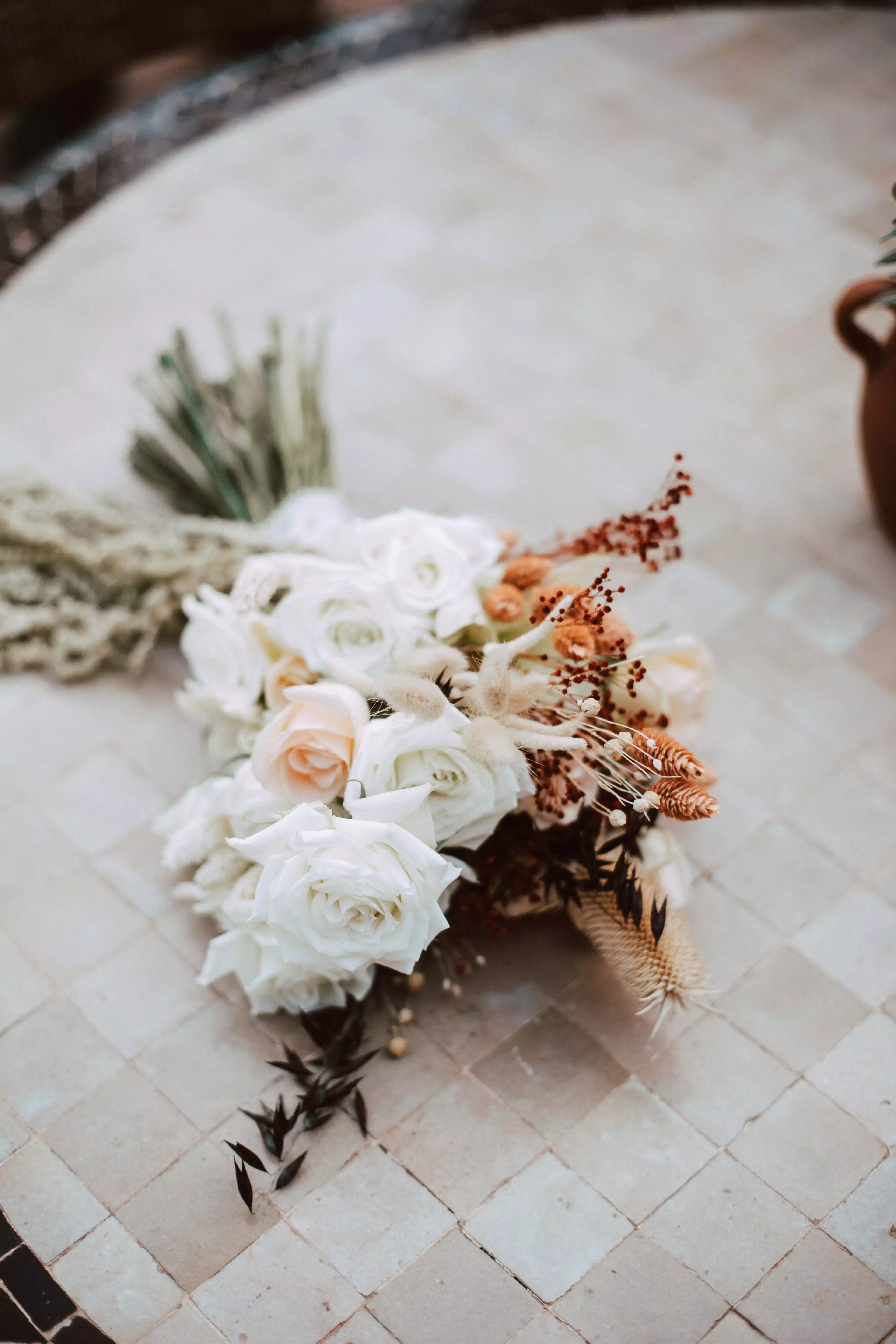 Wedding bouquet for boho wedding in Marrakech