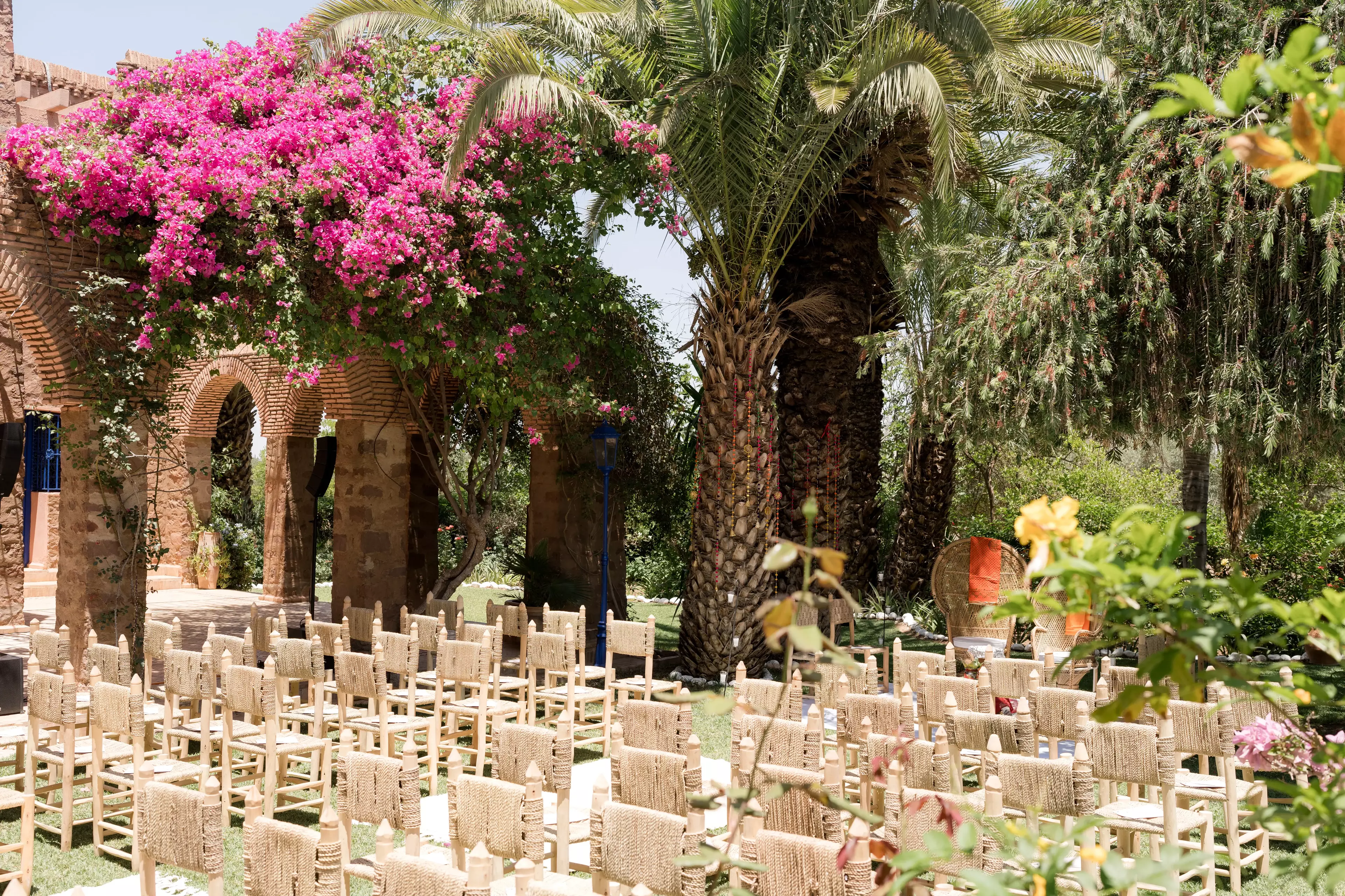 Indian outdoor wedding ceremony