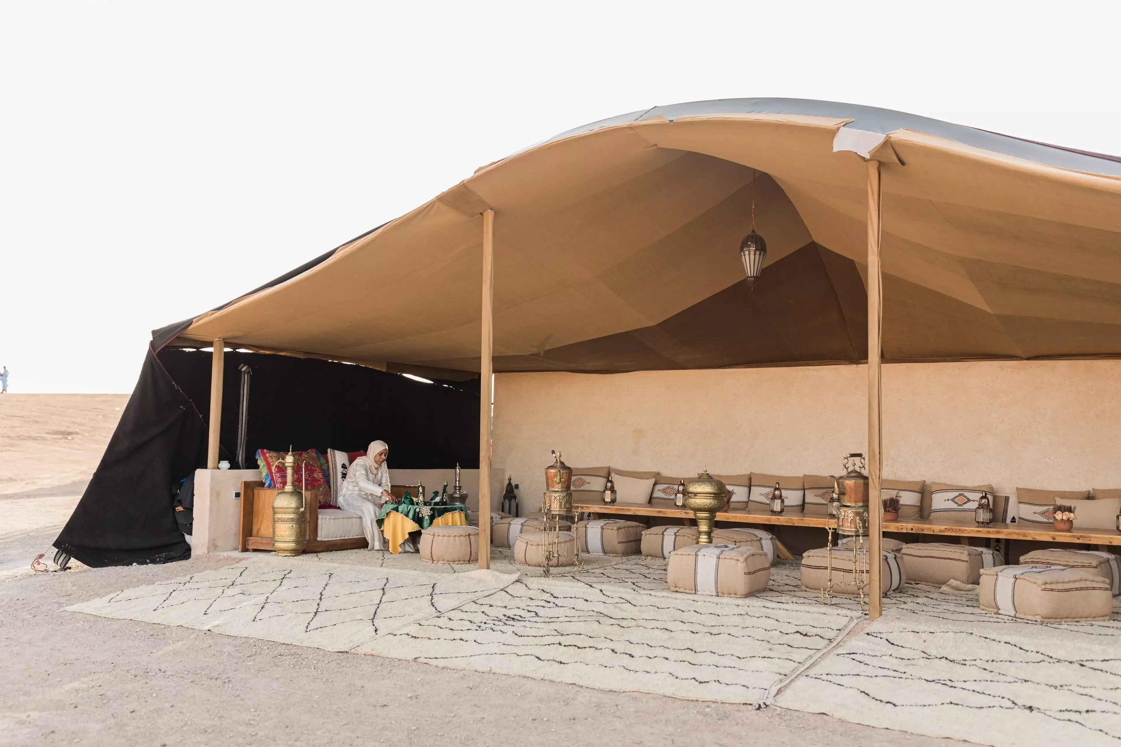 Desert tent event in Marrakech