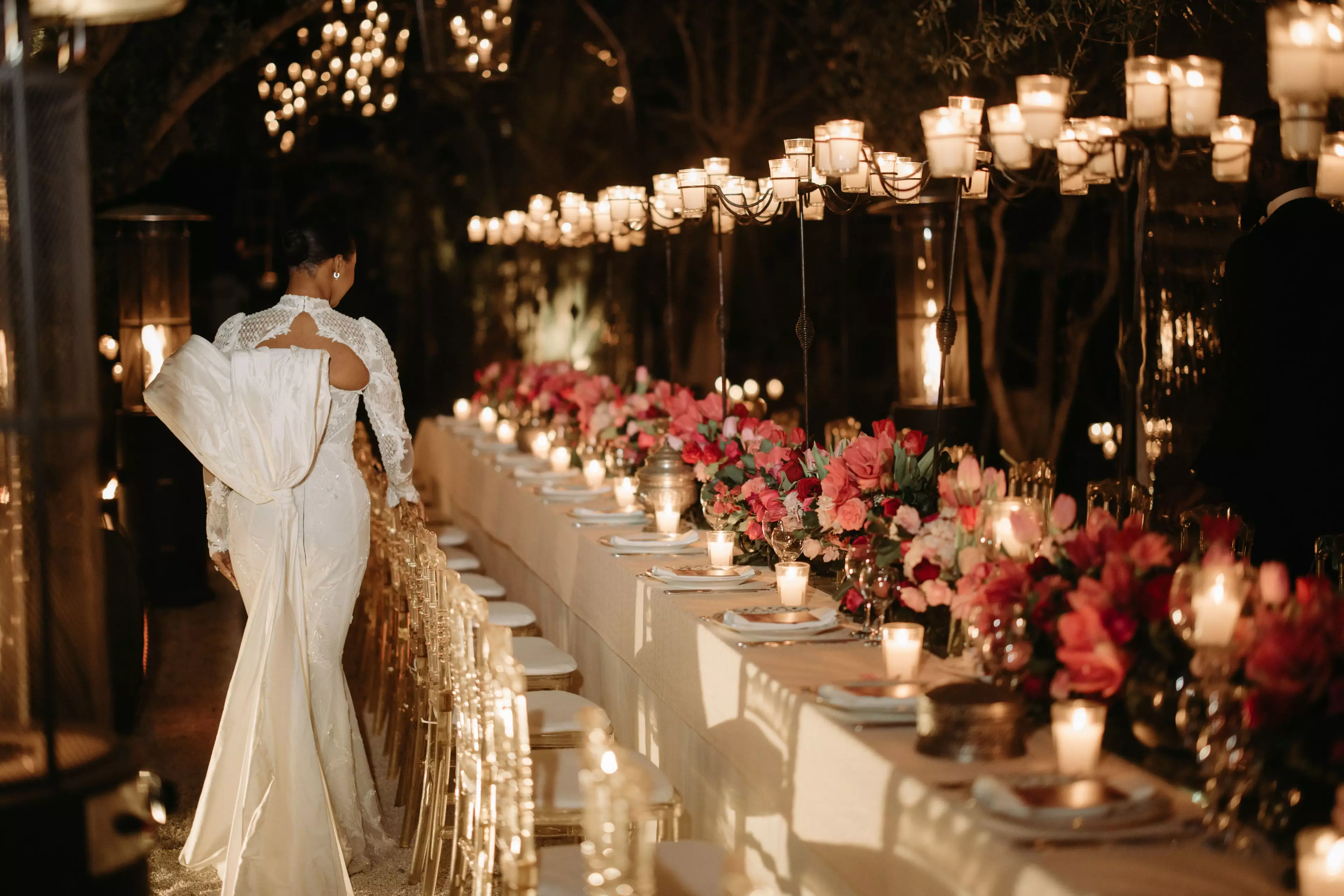 Bride at wedding reception Morocco