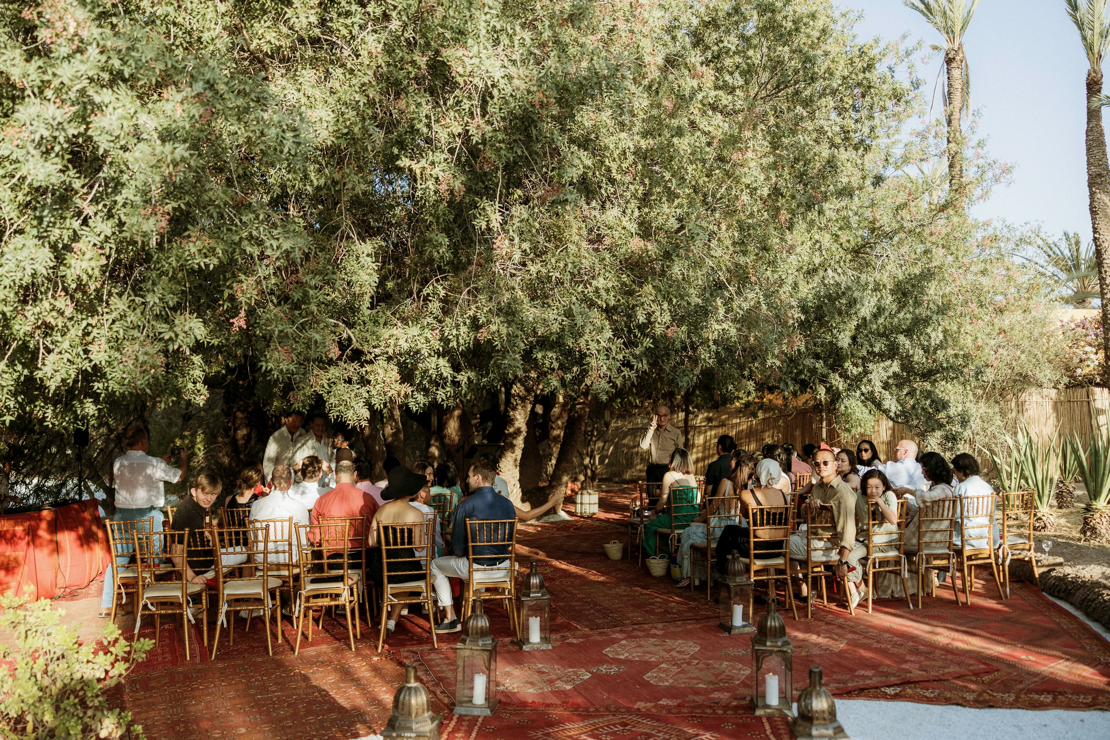 Morocco outdoor wedding 