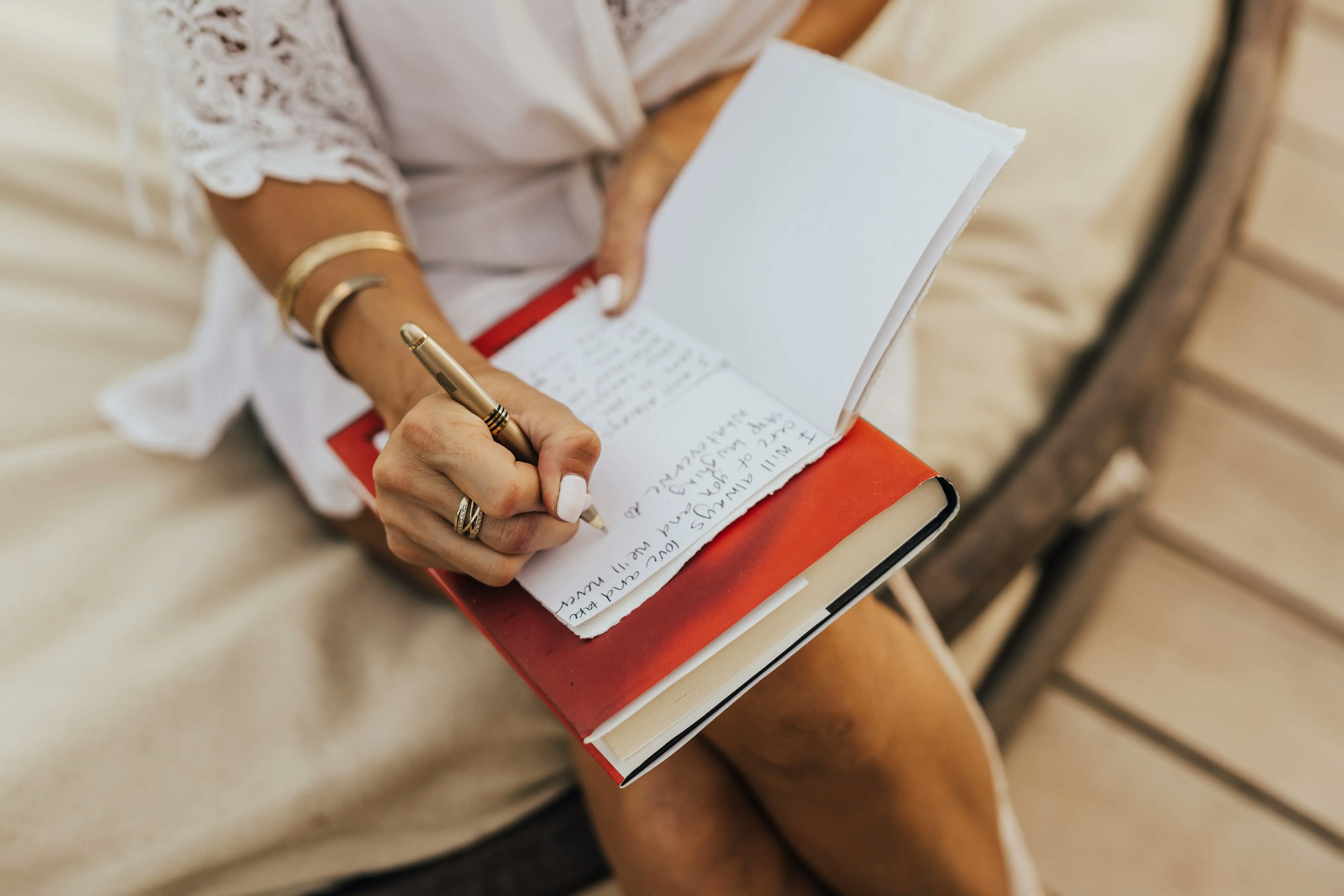 Wedding vows writing in Moroccan desert