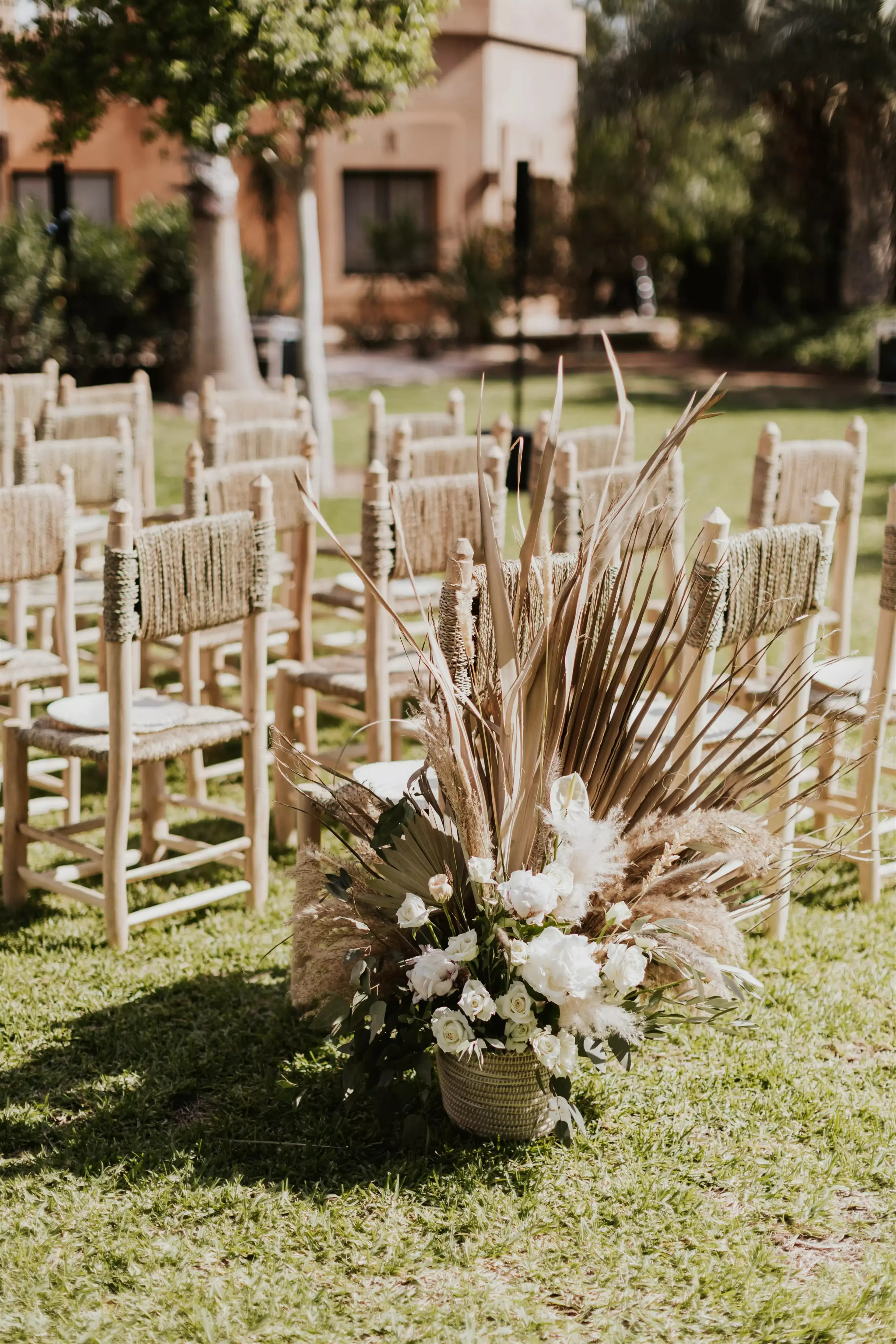 ceremony aisle flowers