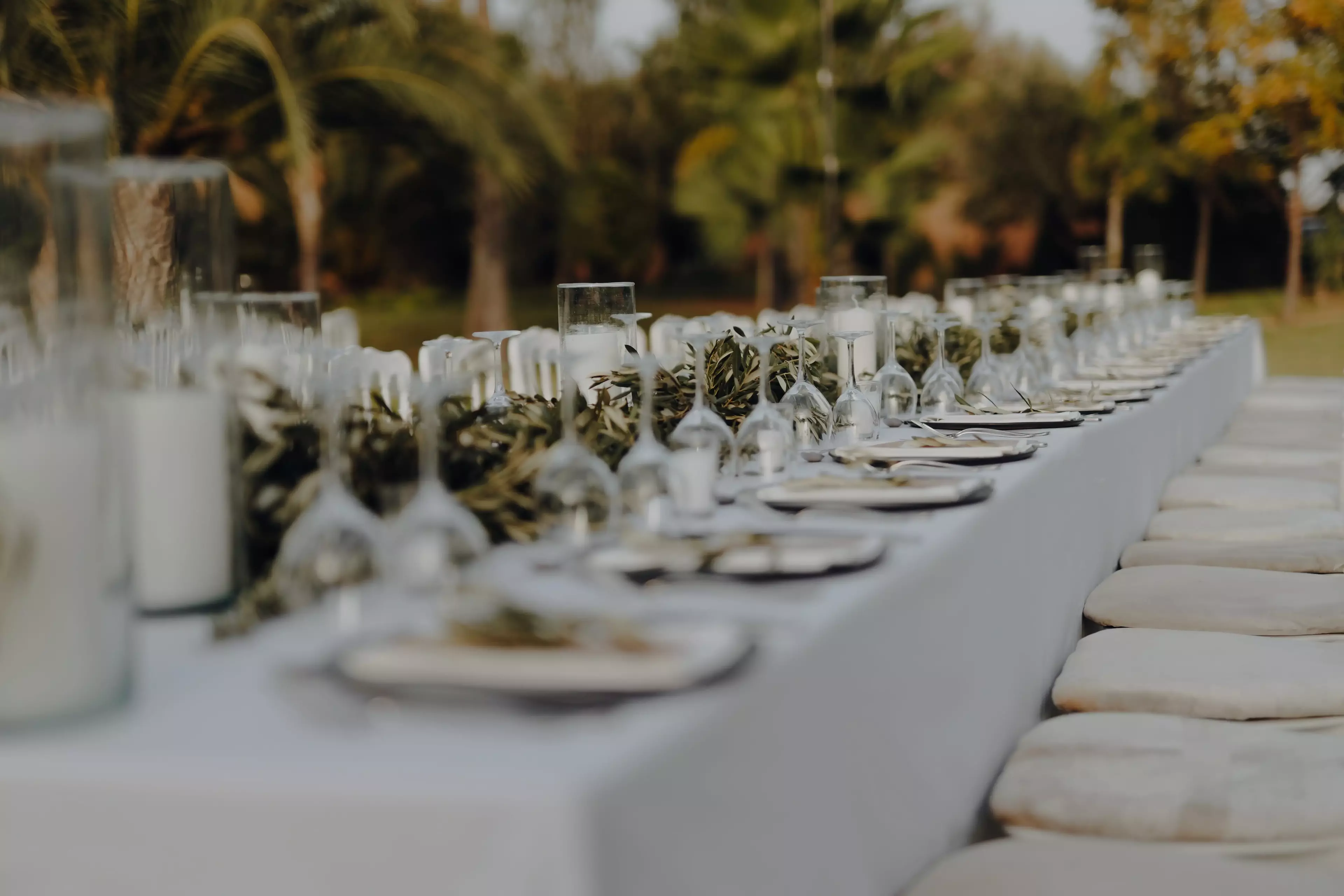 Reception tablescape