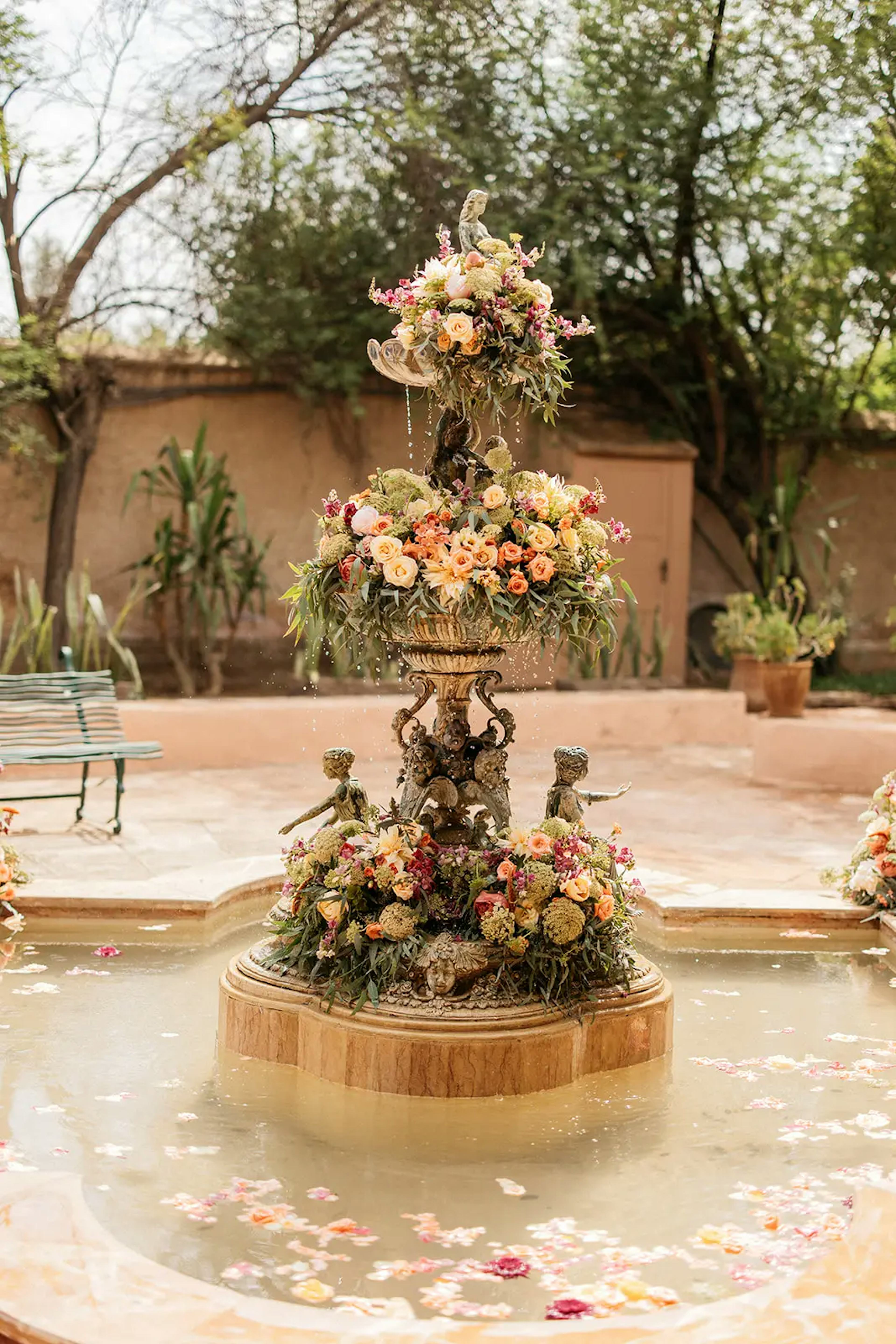 Flower fountain