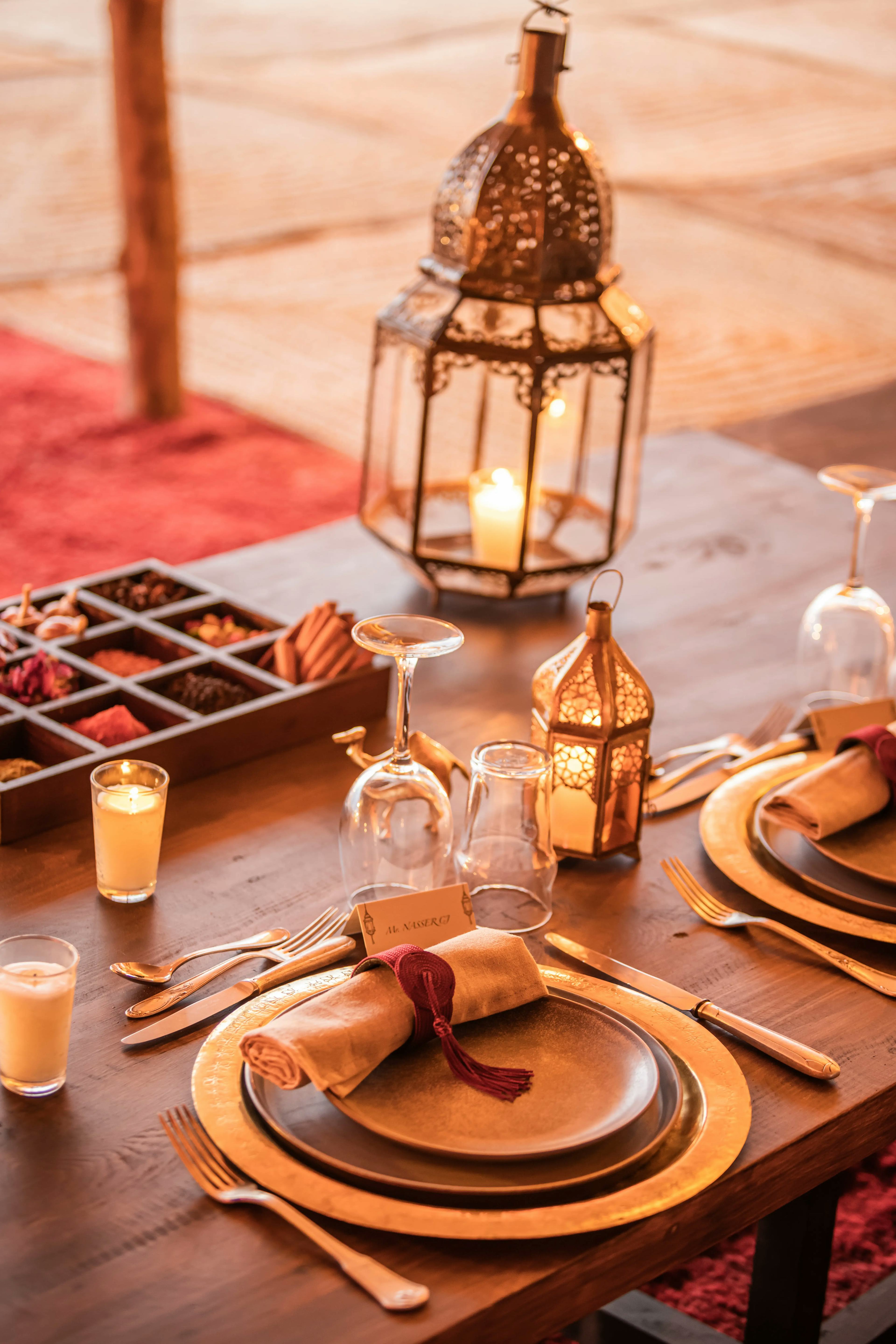 Décor de table marocain