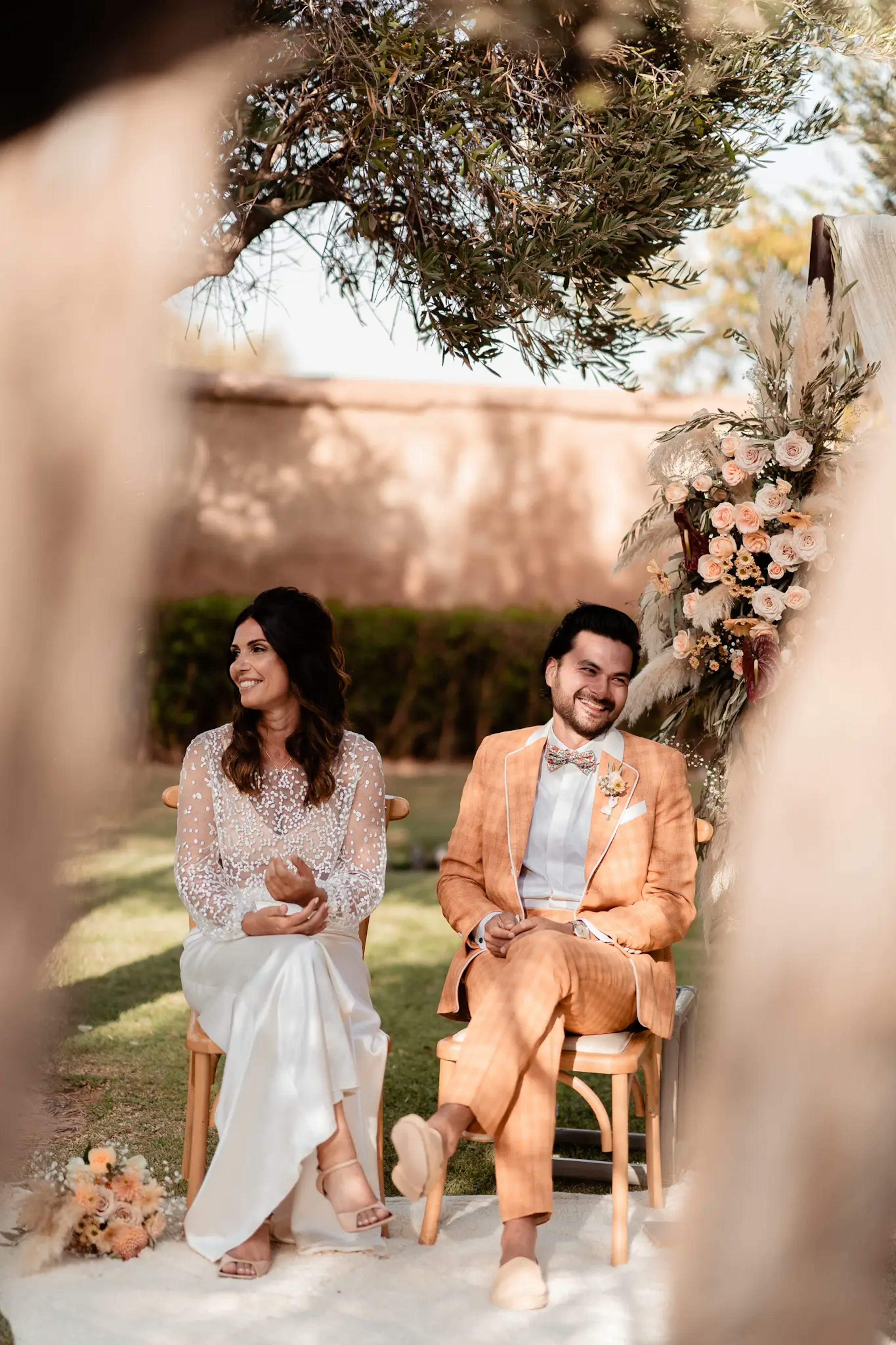 Outdoor wedding ceremony Marrakech