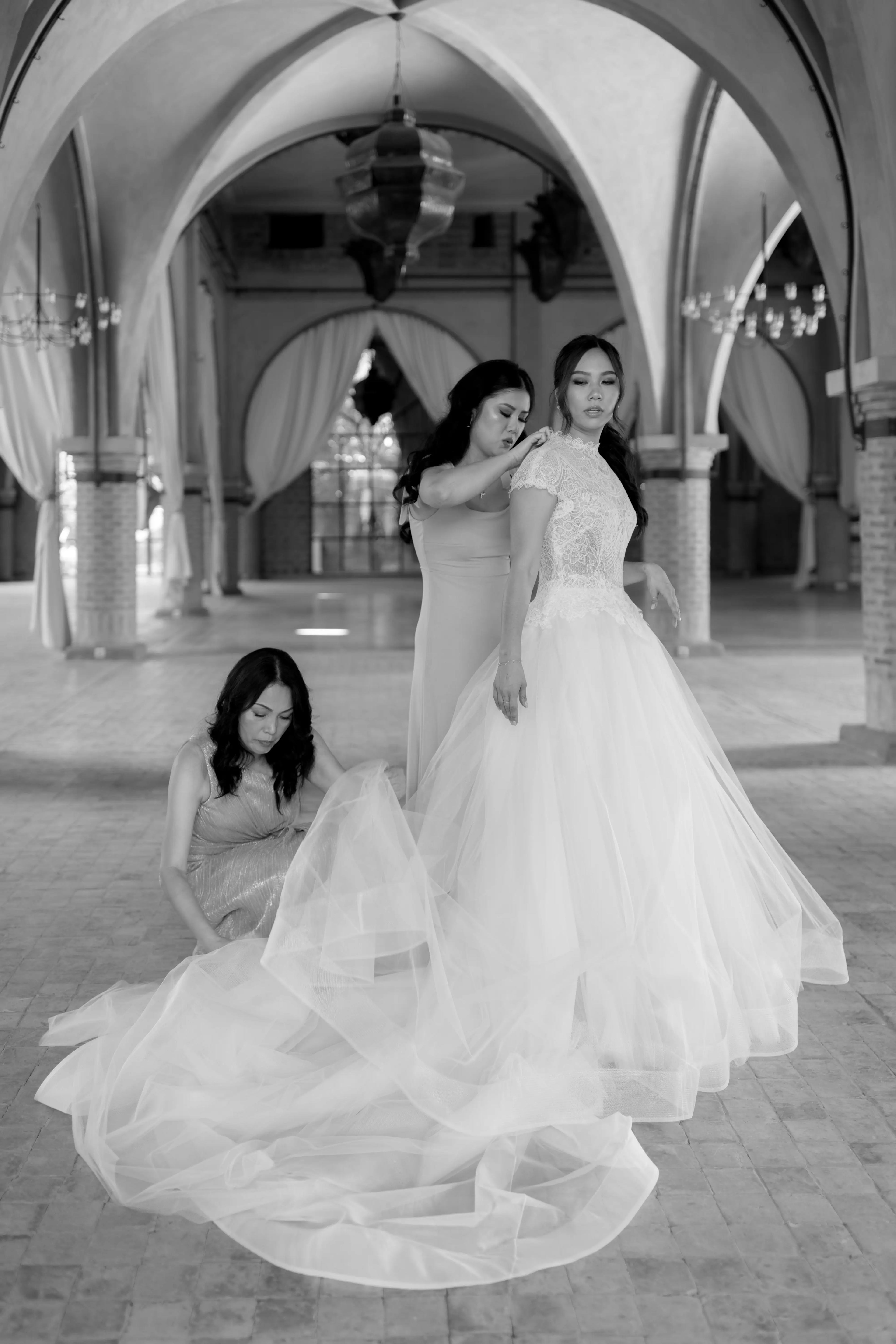 Bride at Marrakech wedding venue