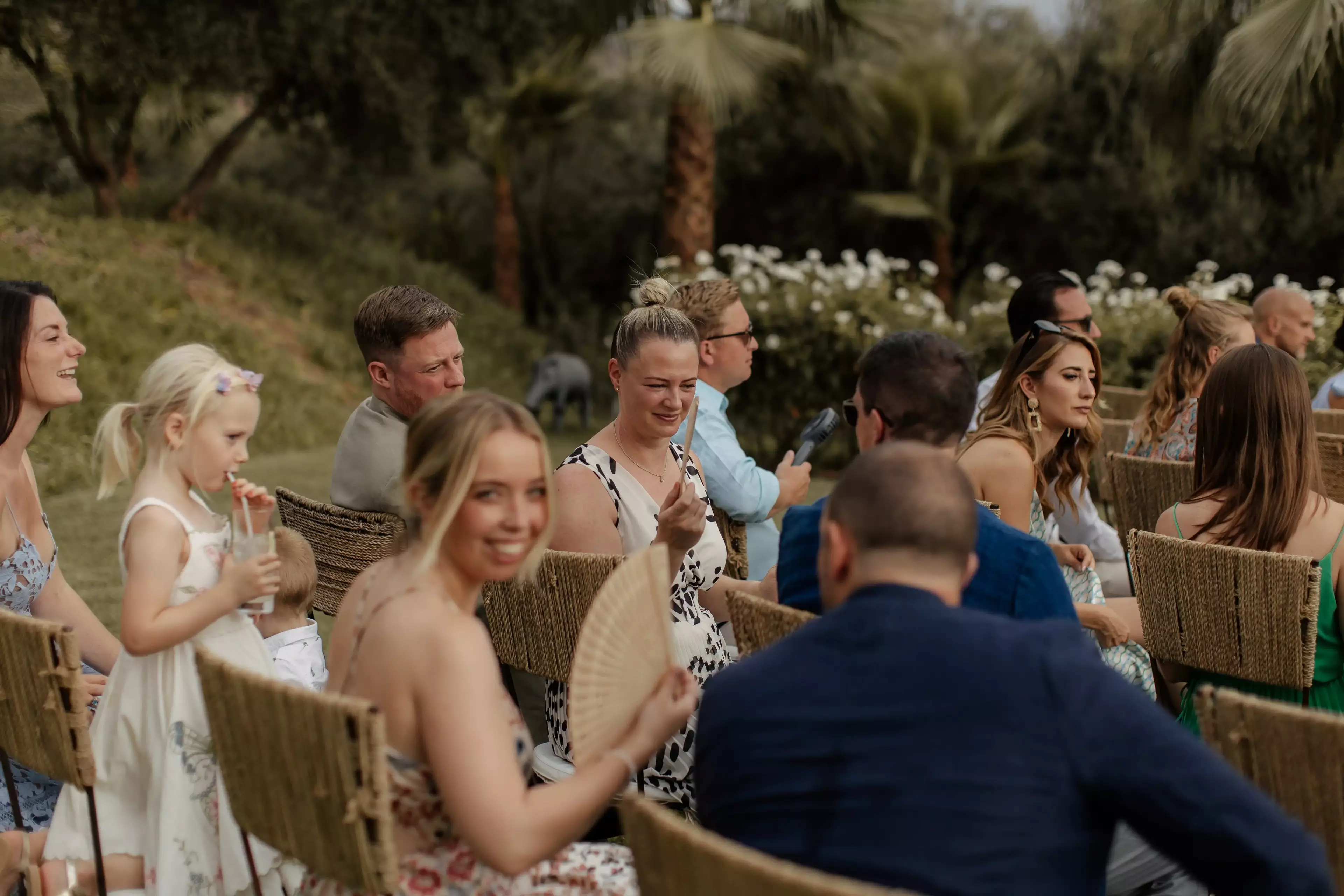 Outdoor wedding ceremony Marrakech