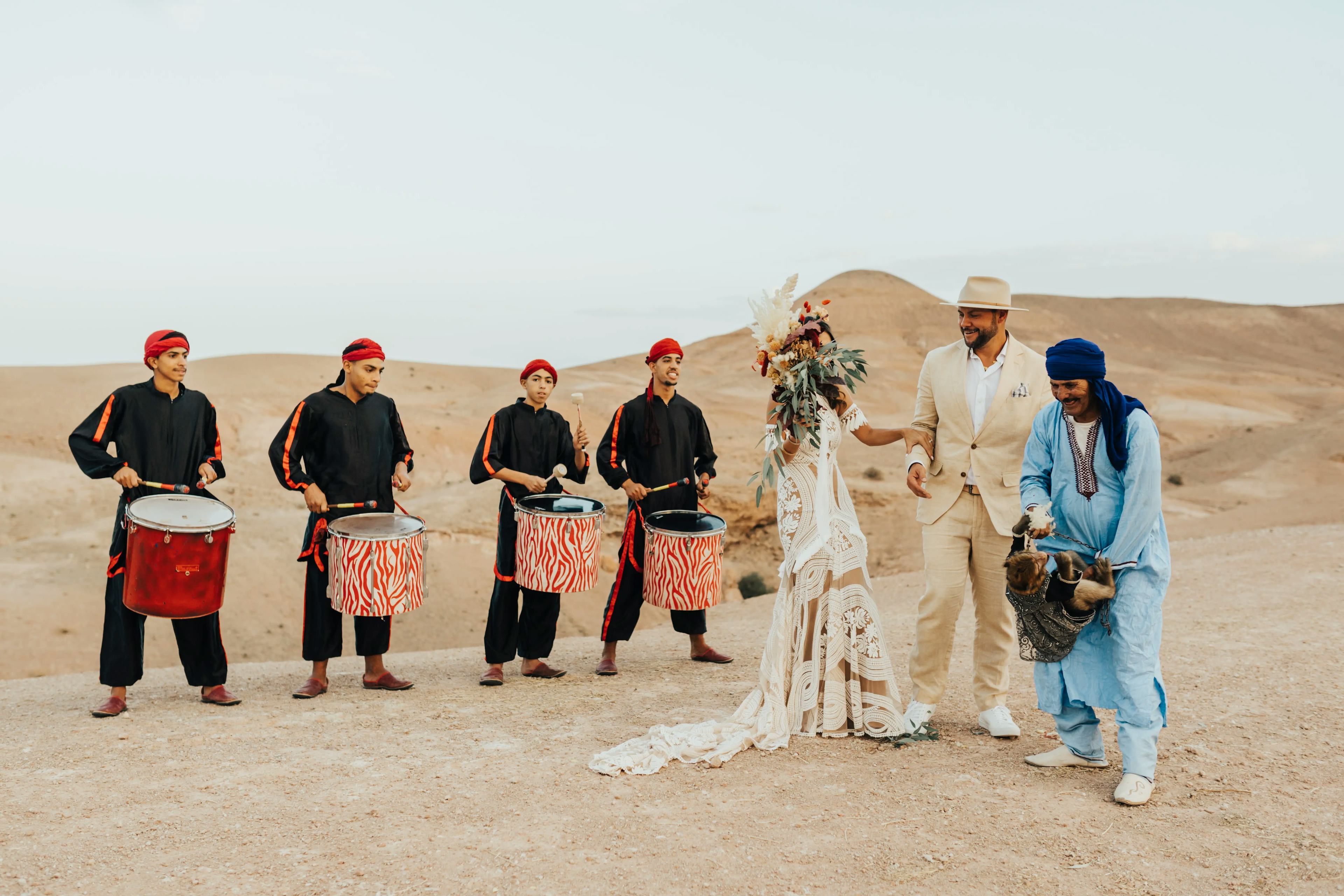 Elopement desert wedding