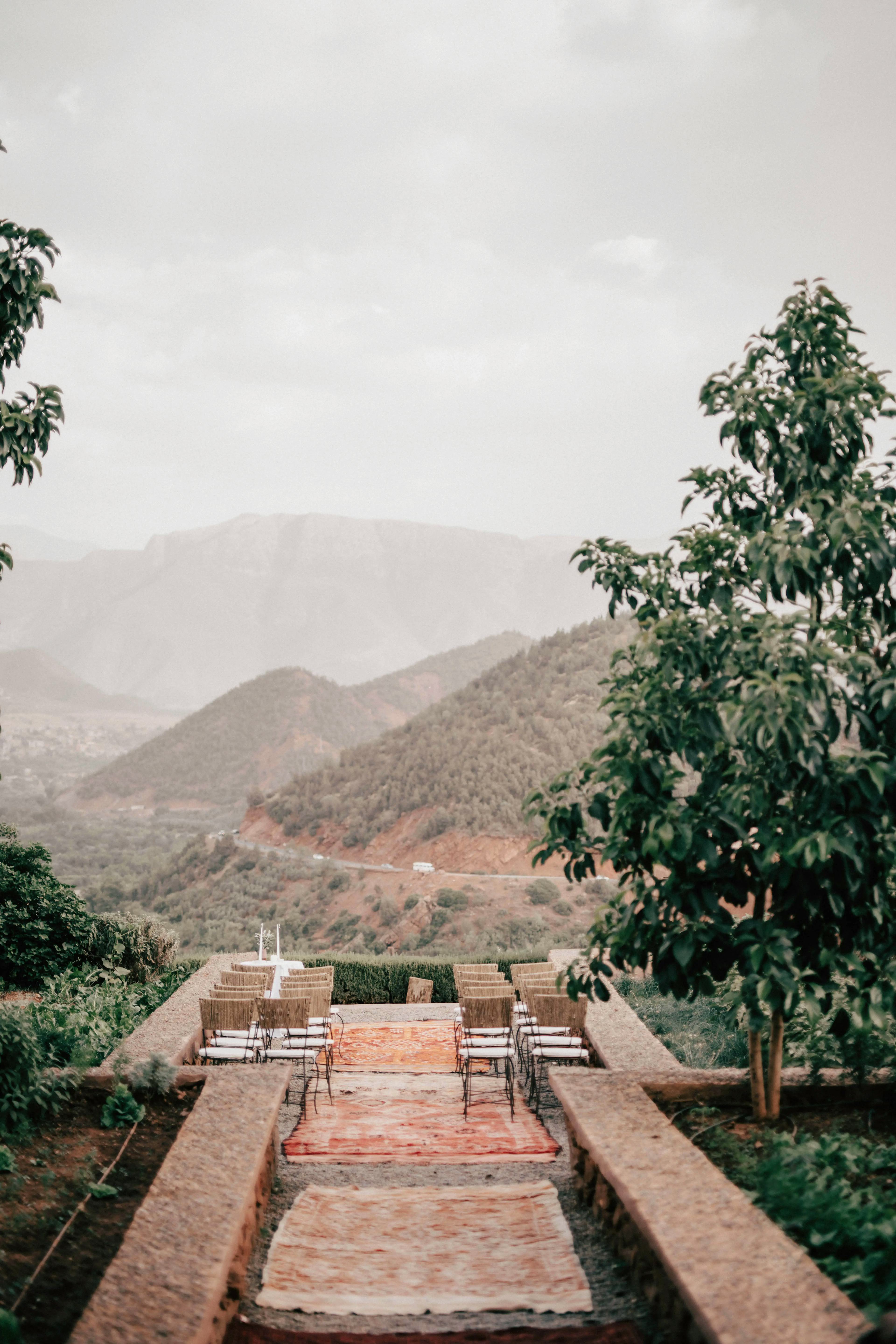 Mountaintop wedding Marrakech