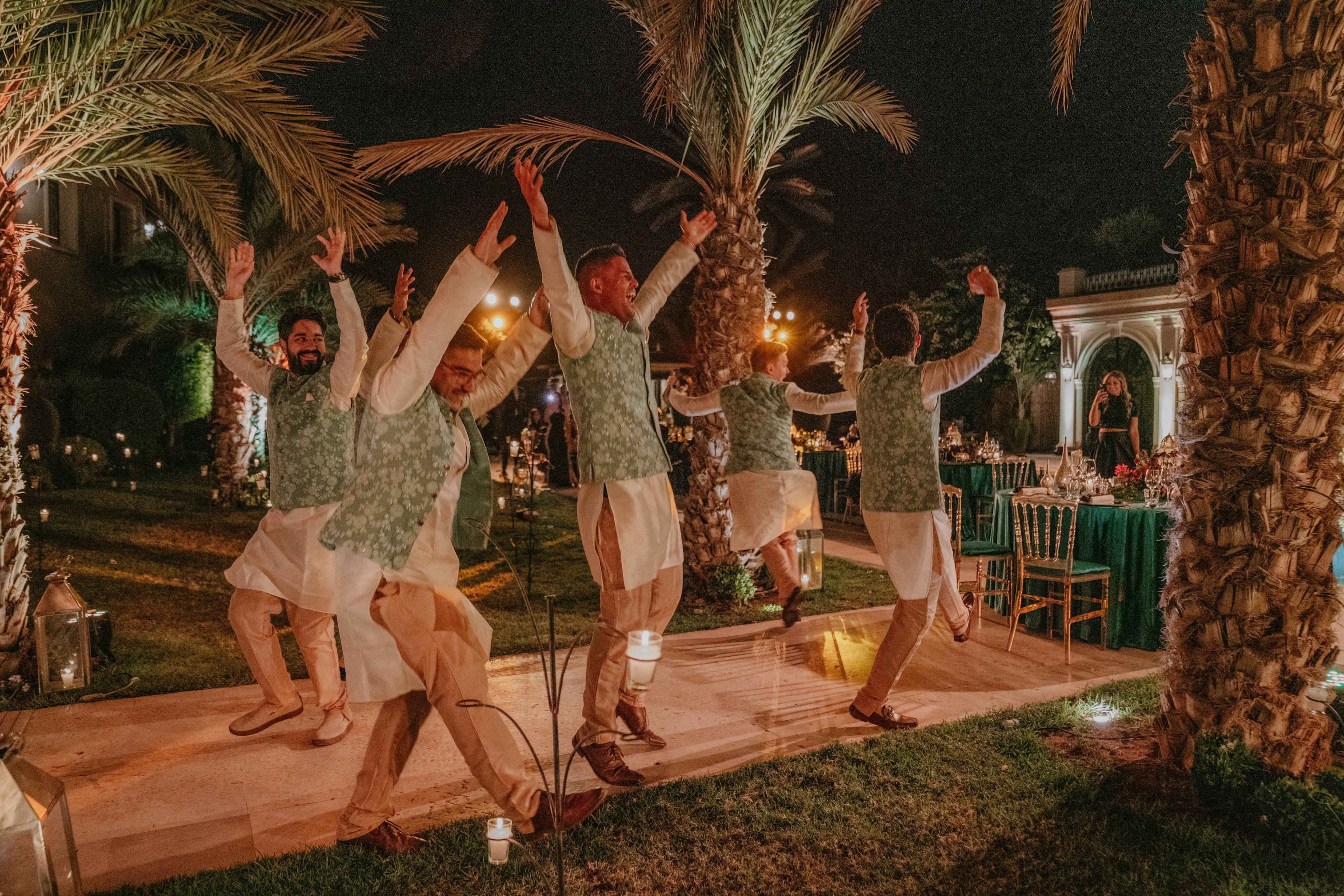 dancers at Marrakech wedding