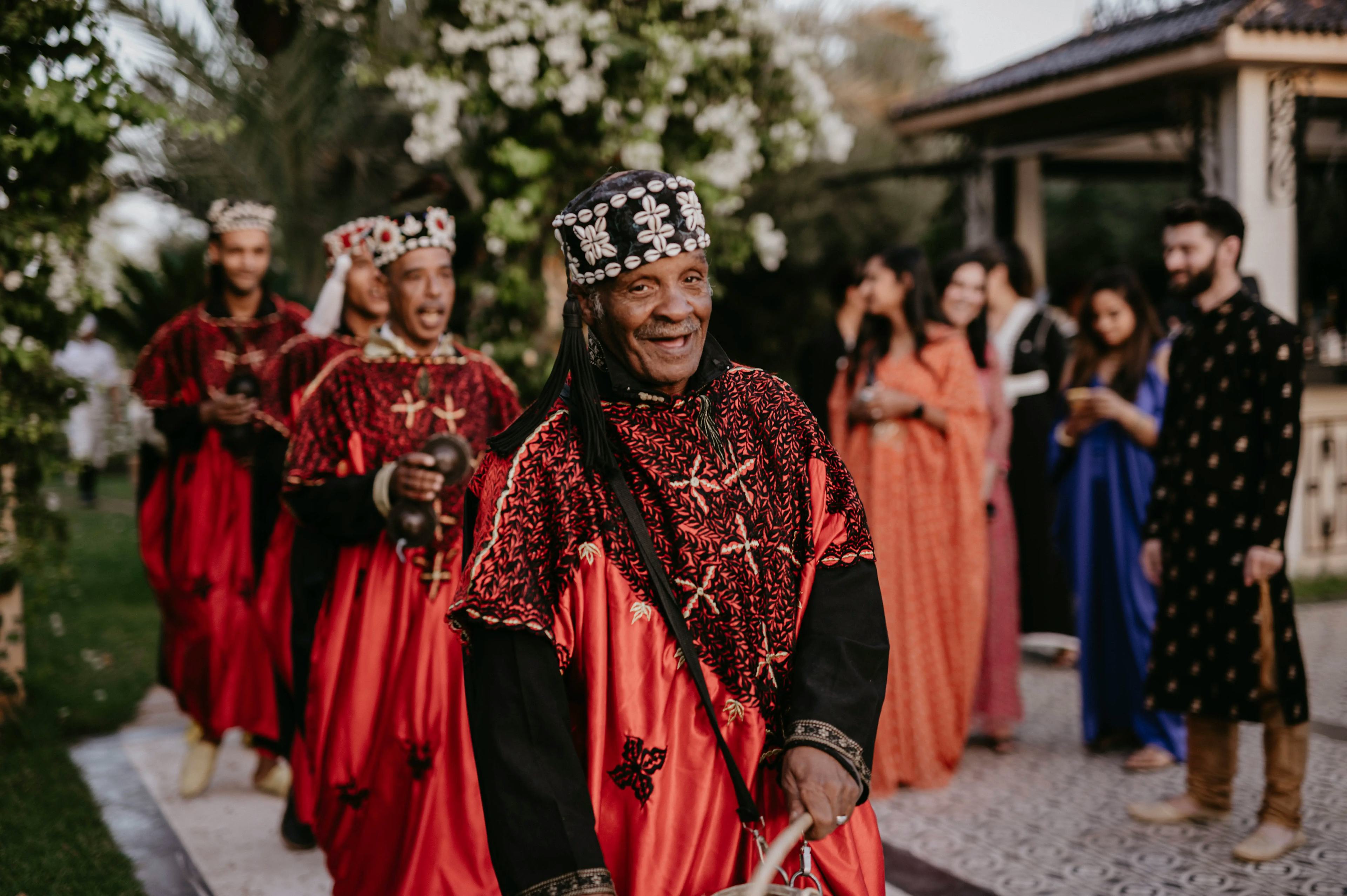 Moroccan musicians at welcome night