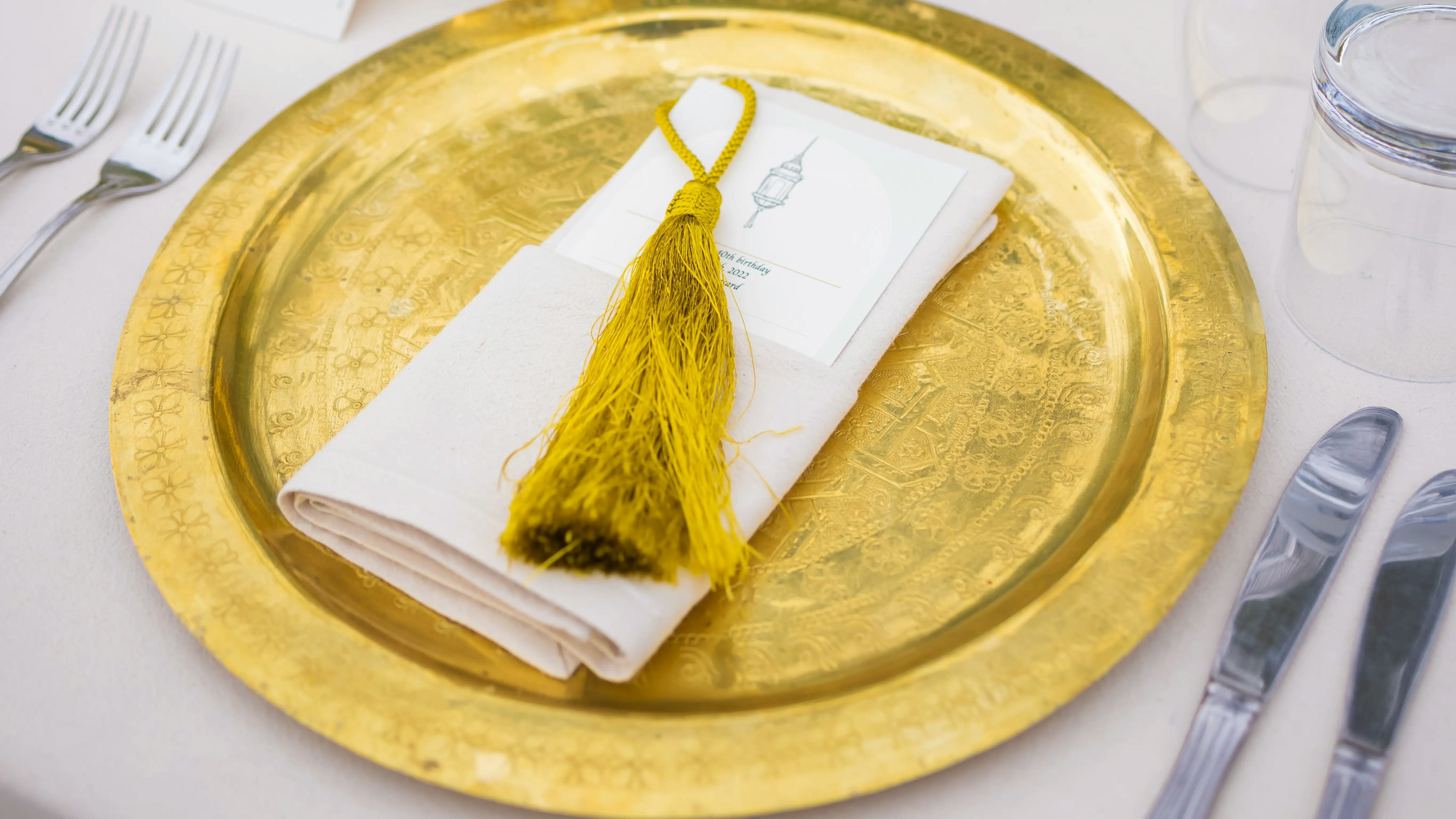 Elegant table decor Marrakech