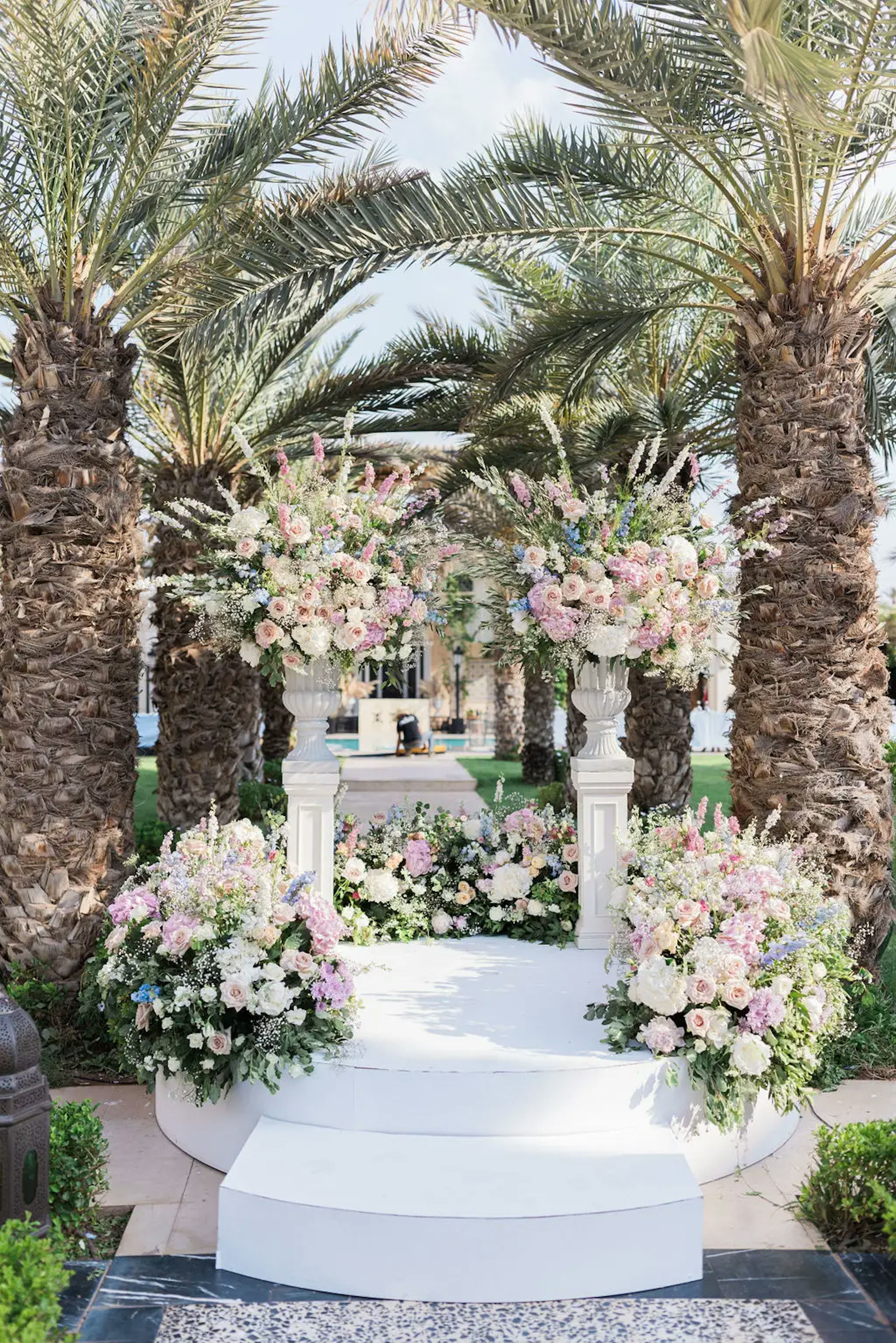 Luxury wedding venue decor