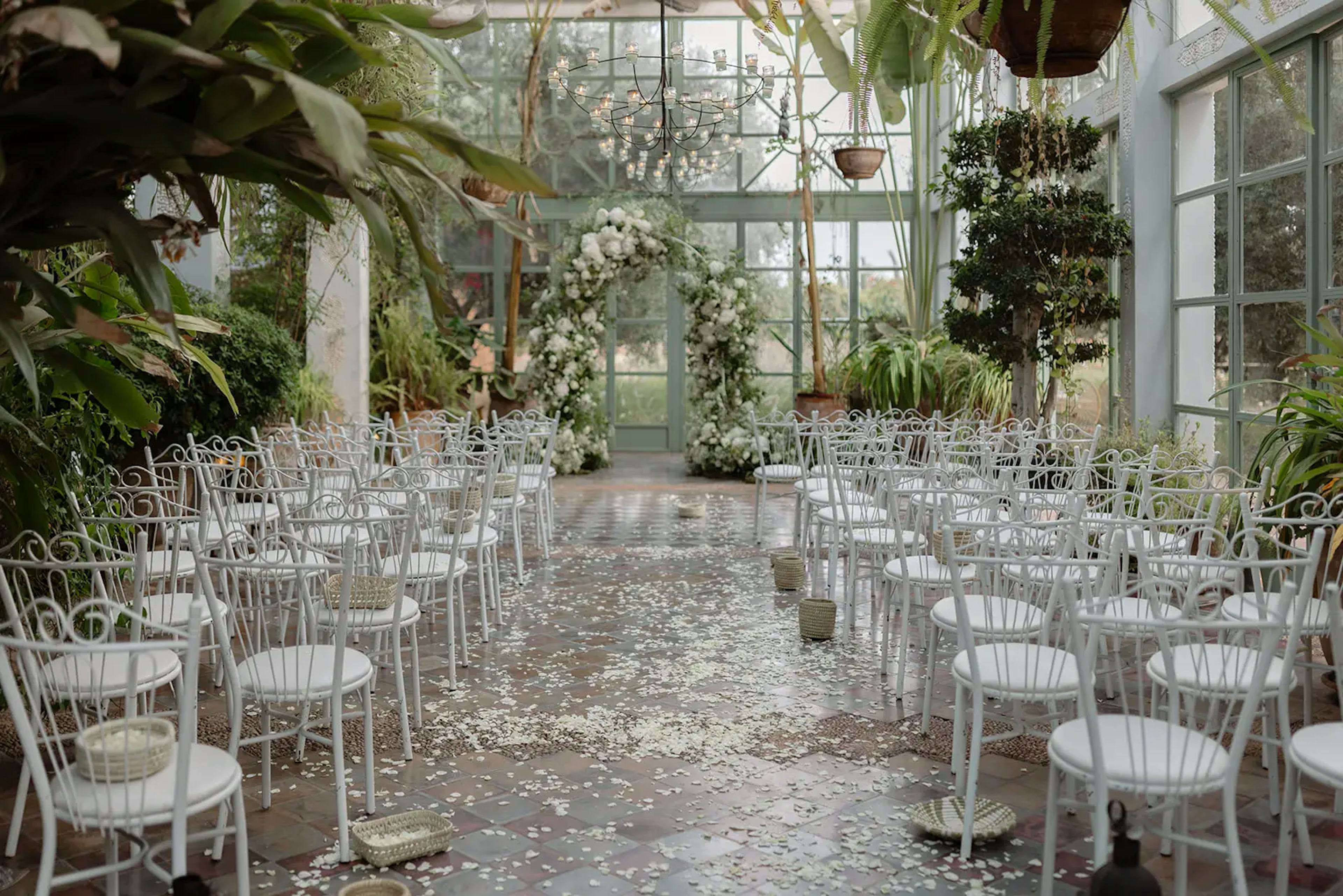 Elegant wedding ceremony Marrakech