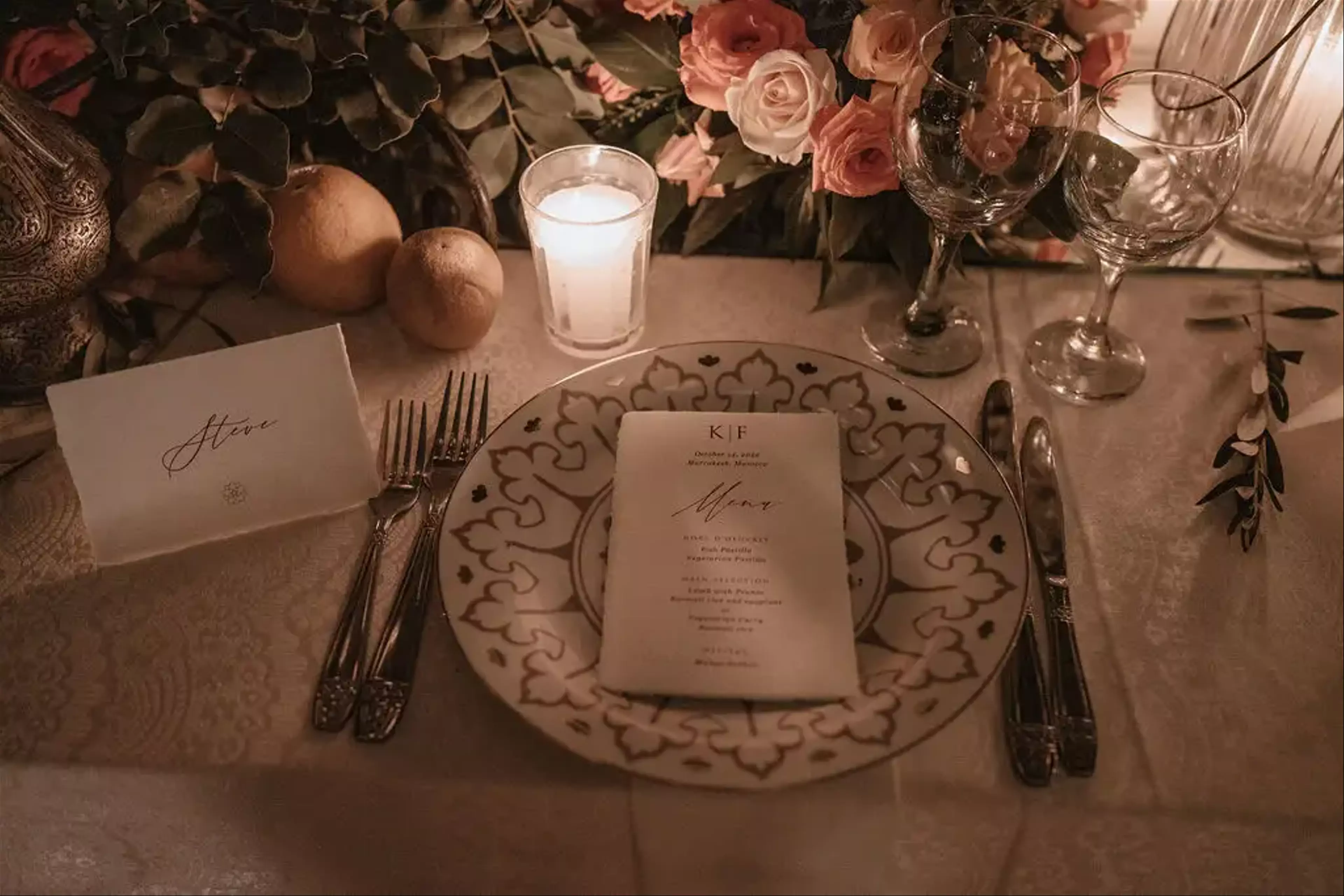 Wedding table layout design 