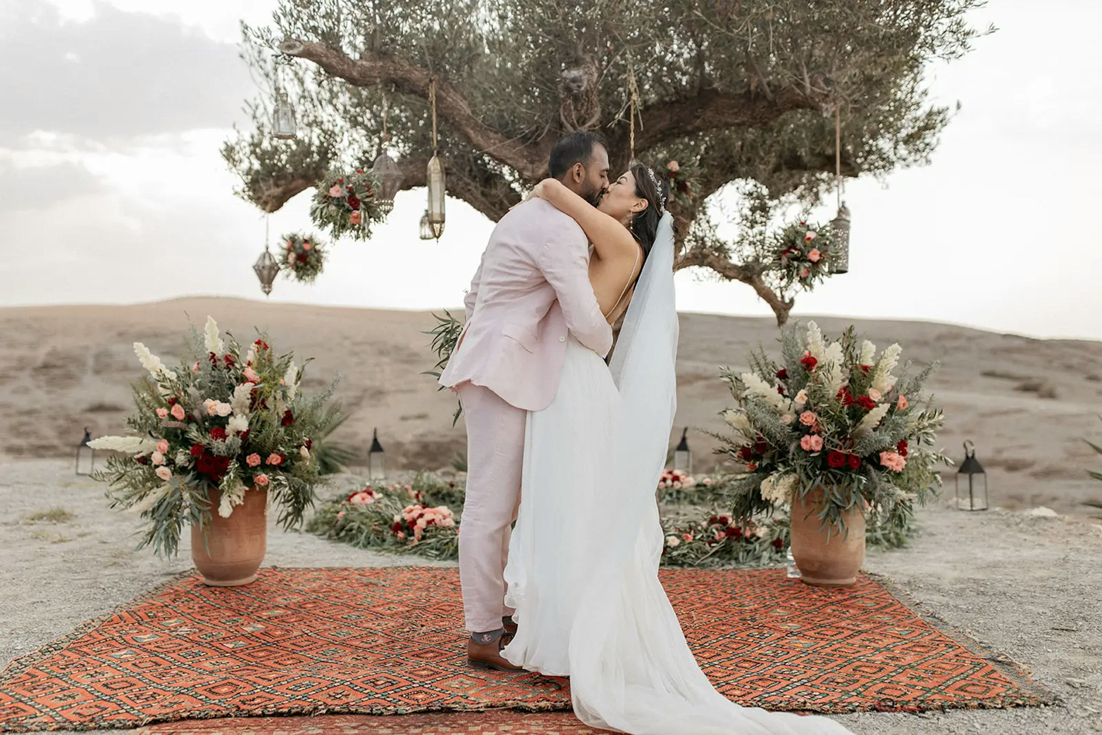 Wedding ceremony in Moroccan desert