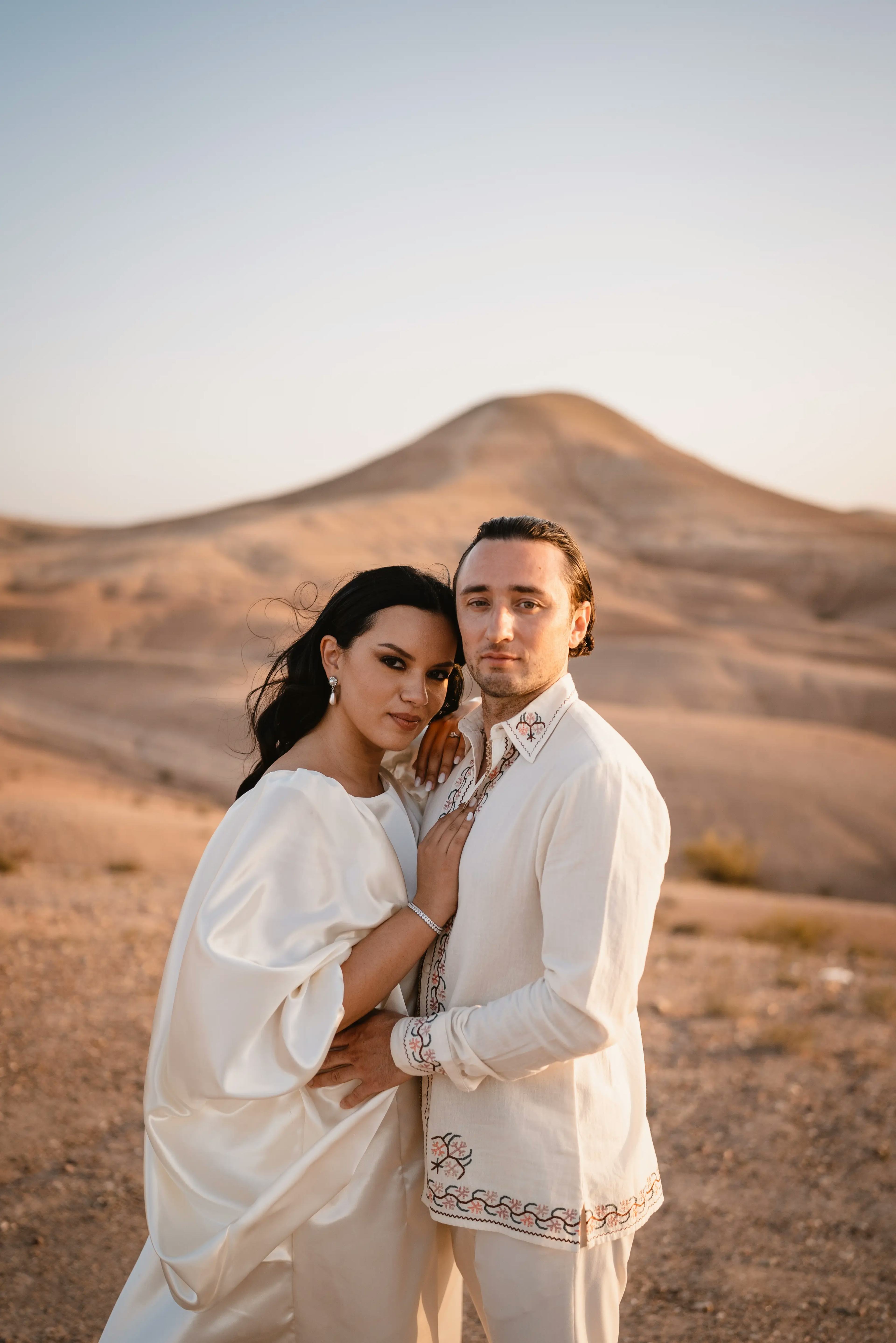 Wedding couple in the Moroccan Desert