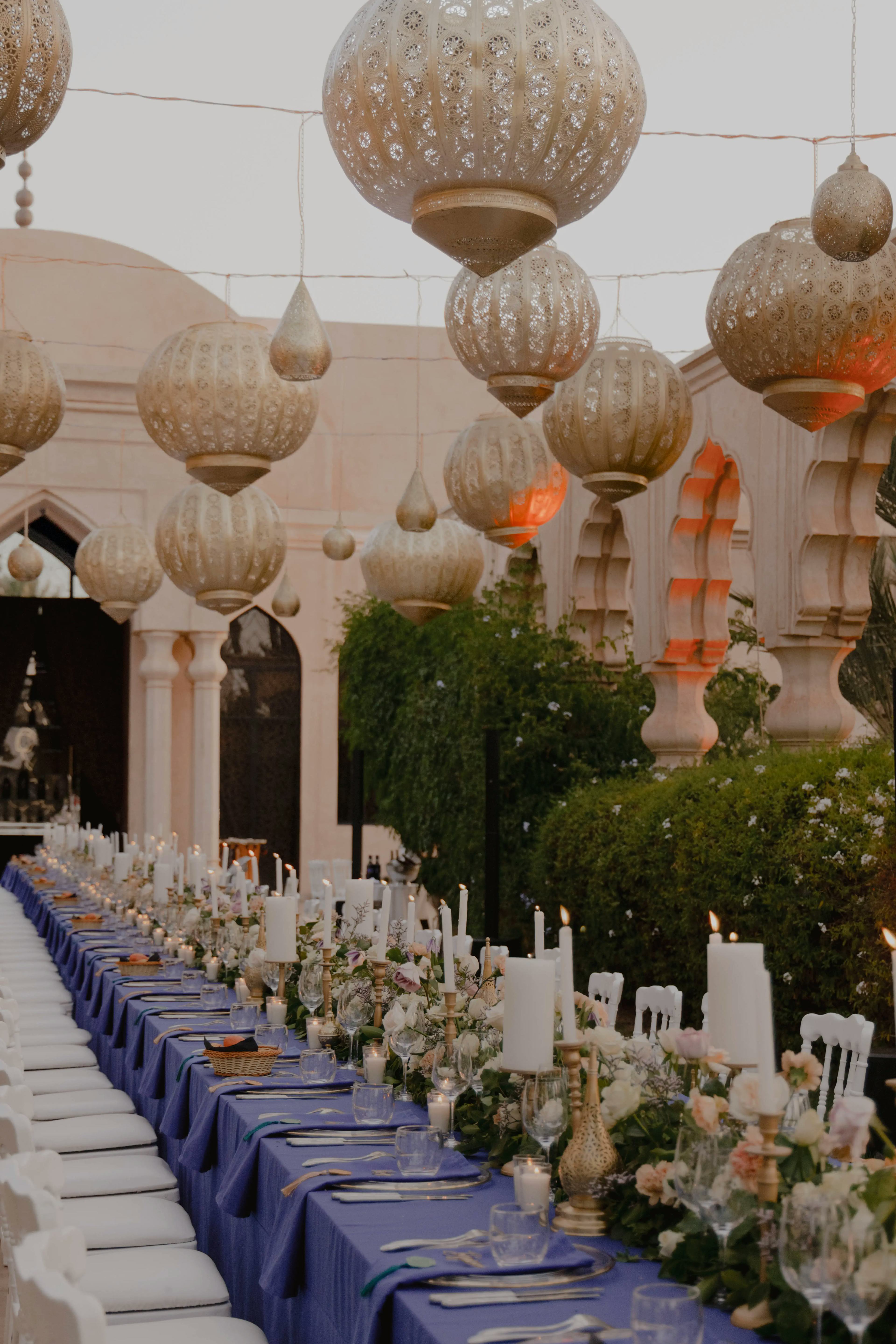 Asian wedding reception decor