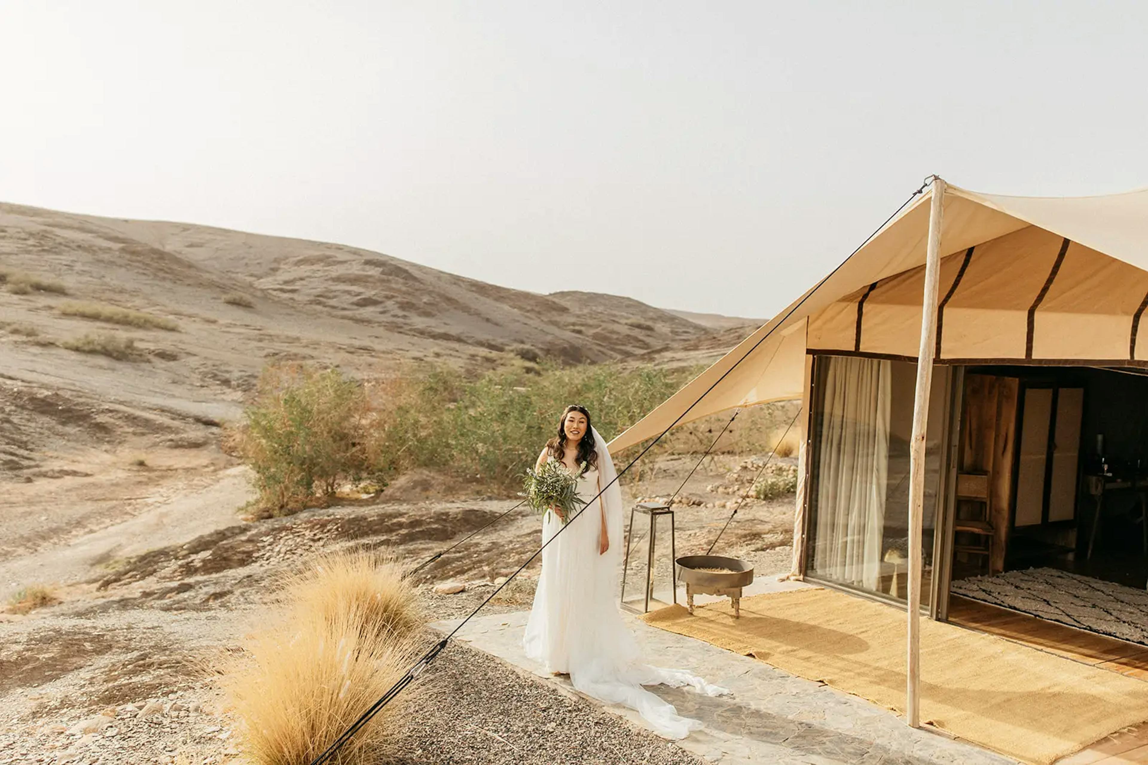 Outside bridal suite in agafay desert