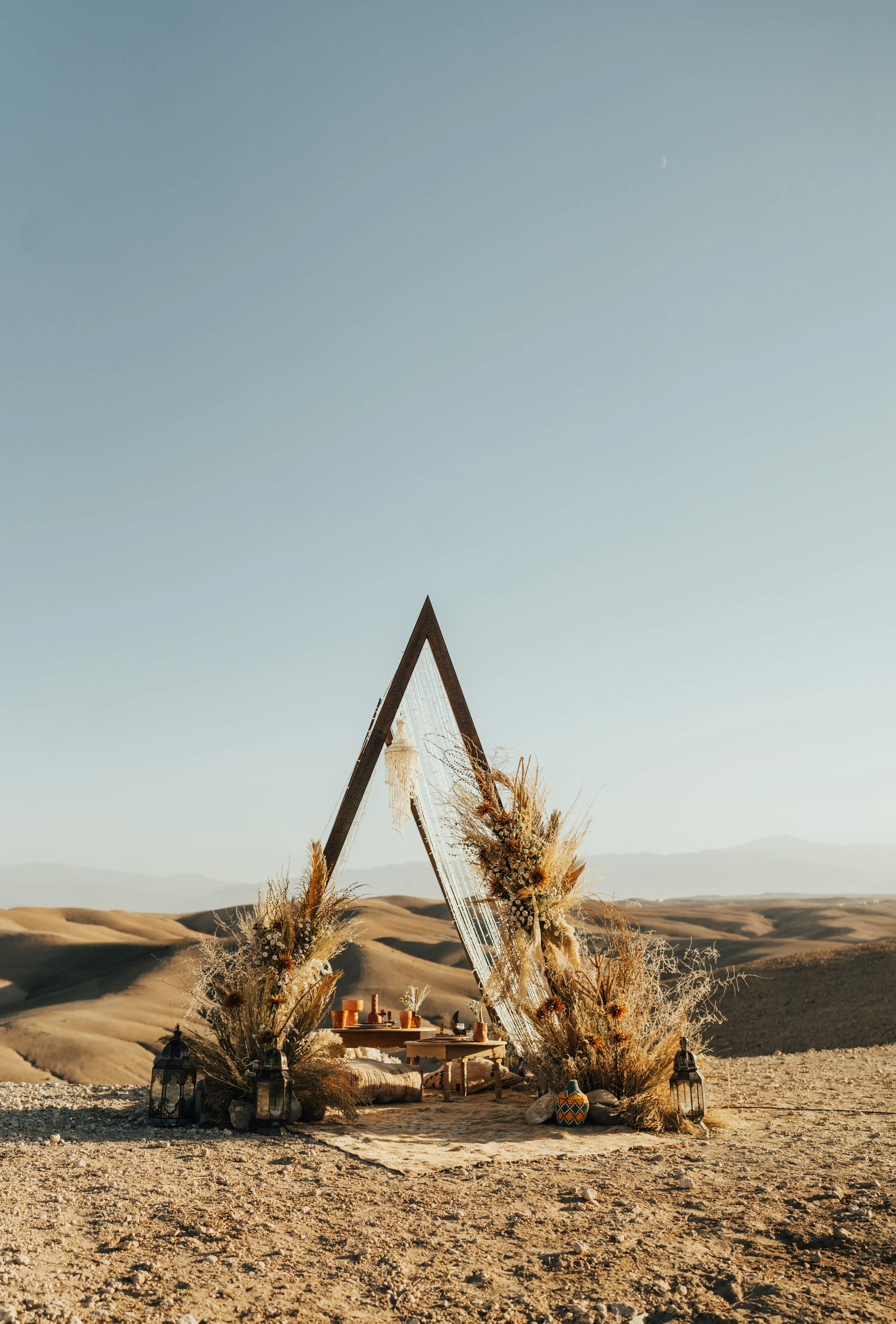 Marrakech Agafay Desert- Ark wedding ceremony