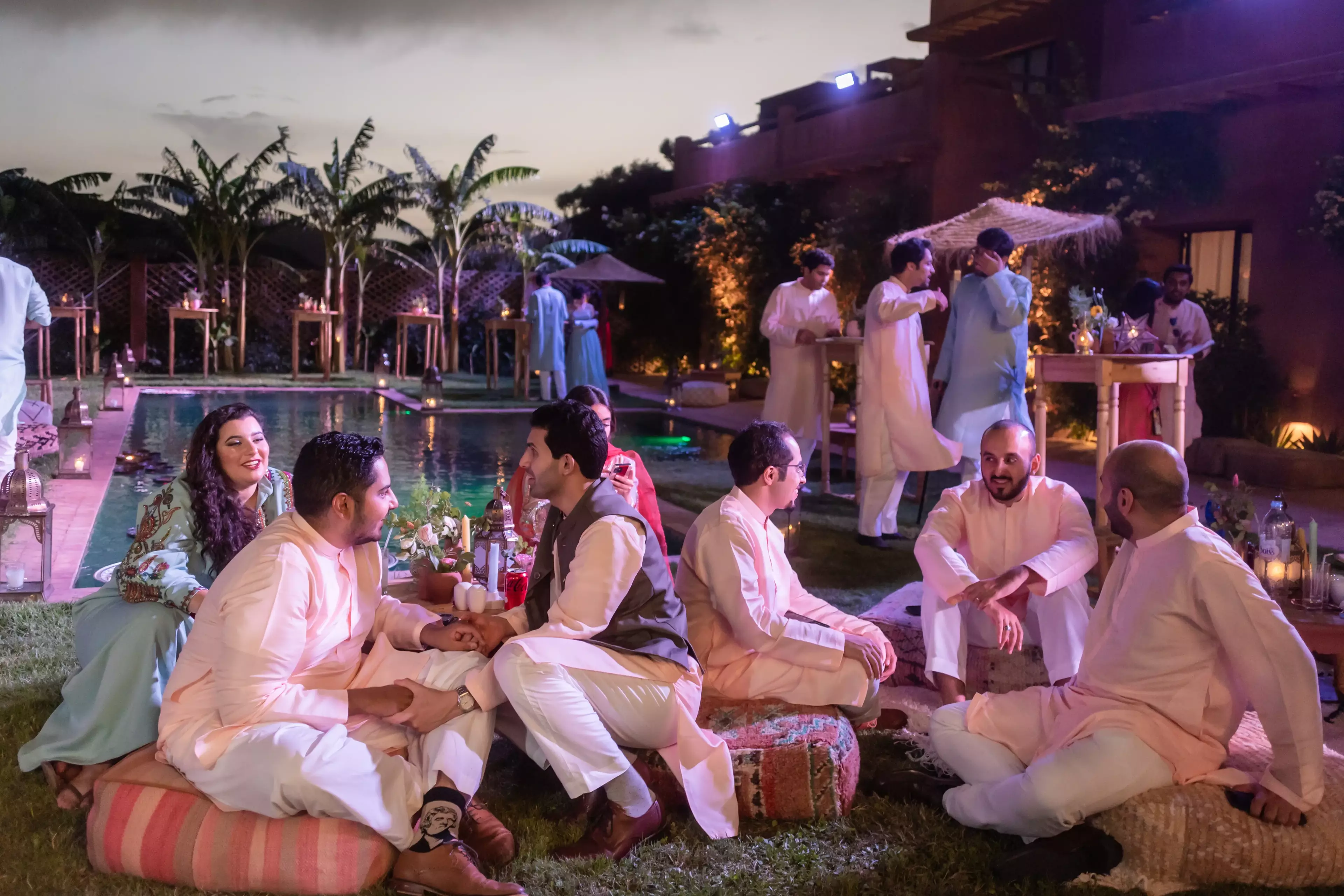 guests at wedding in marrakech