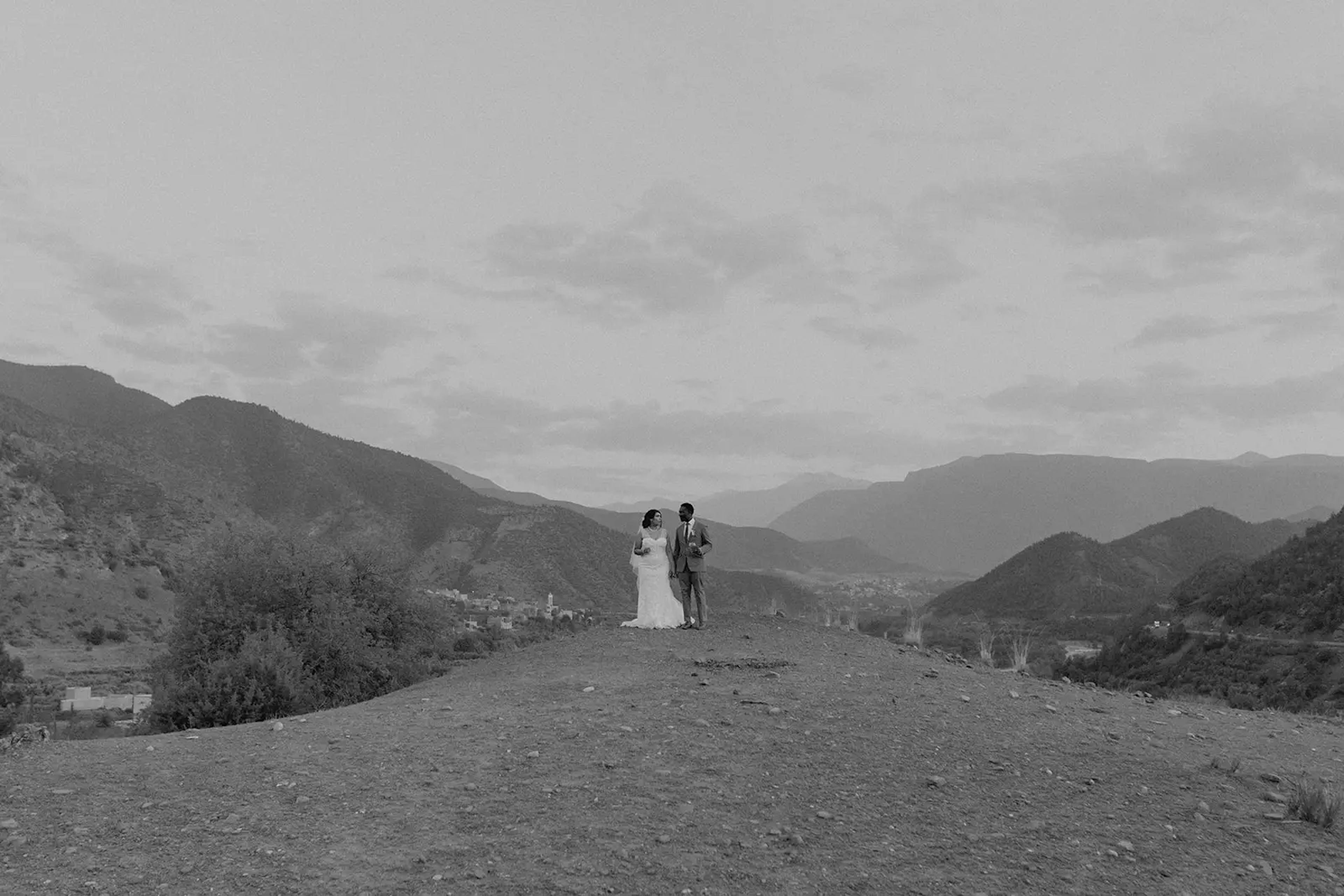 Outdoor wedding venue in Marrakech