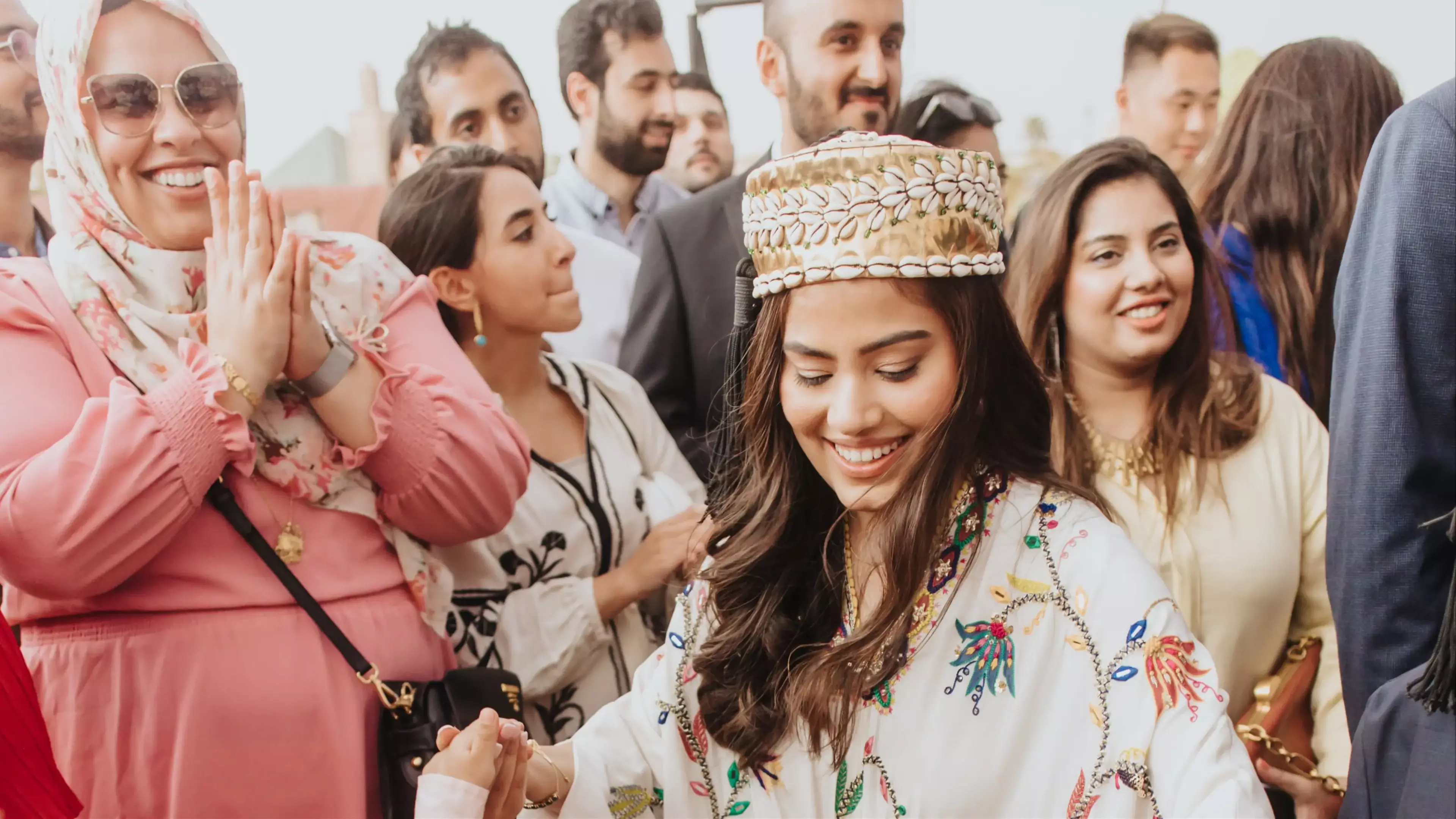 Bride dancing