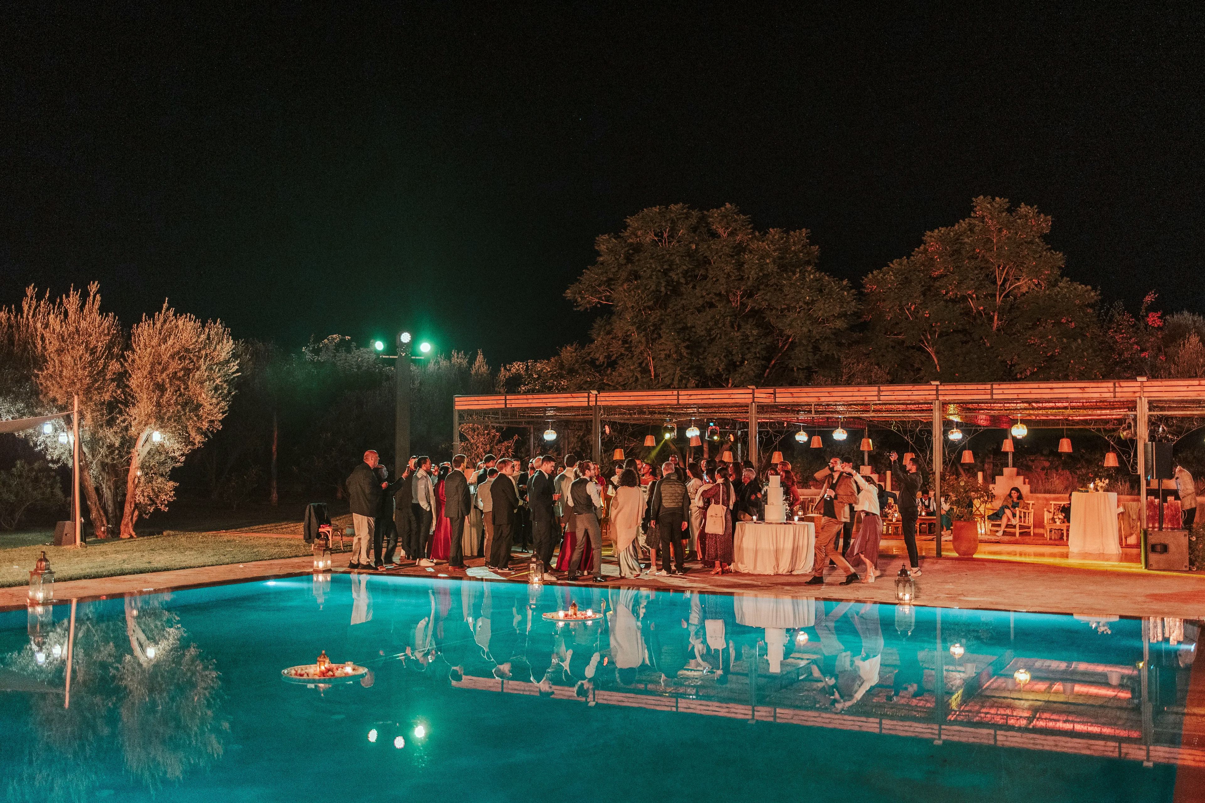 Wedding reception party in Marrakech