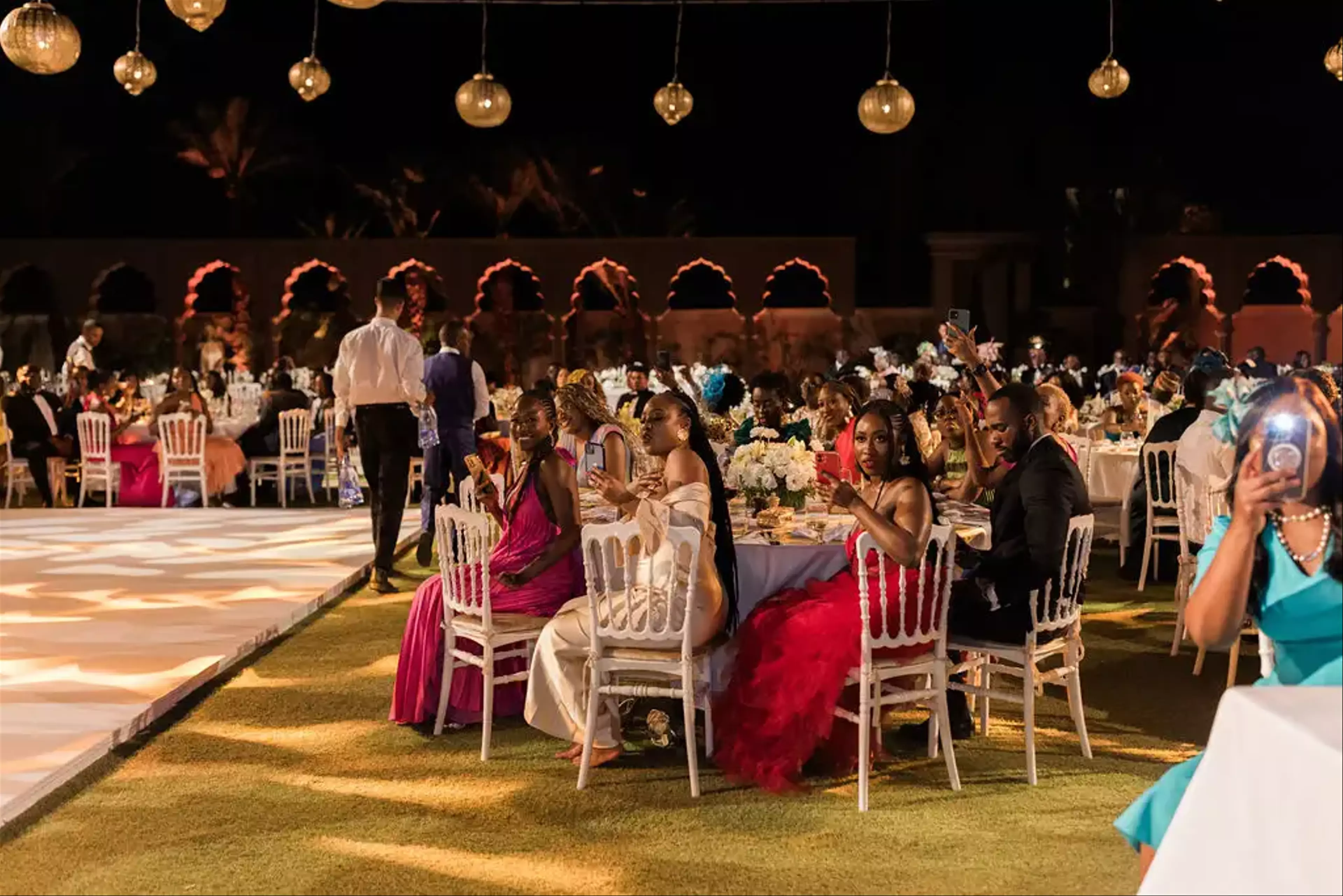 Romantic wedding reception Marrakech