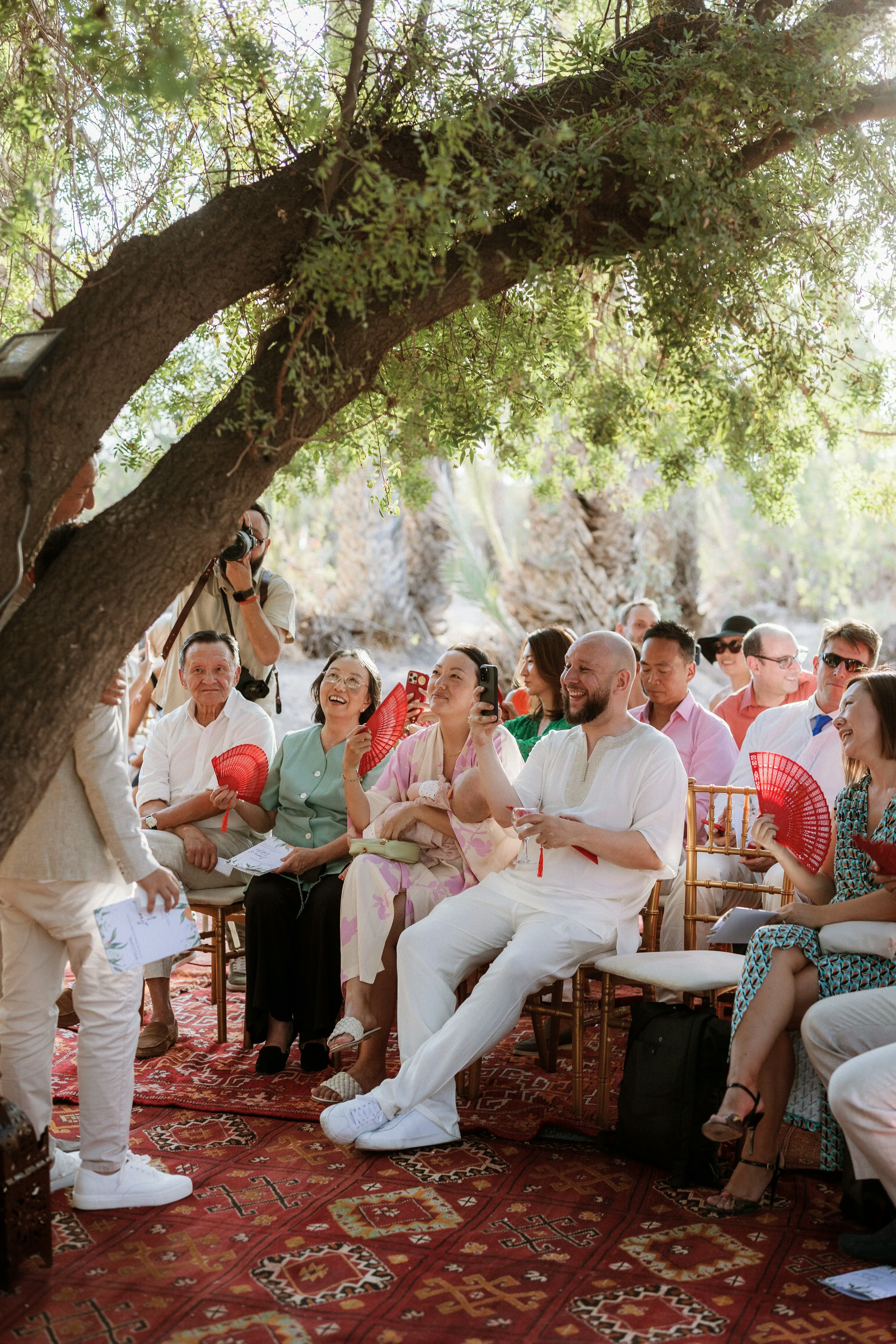 Outdoor wedding ceremony