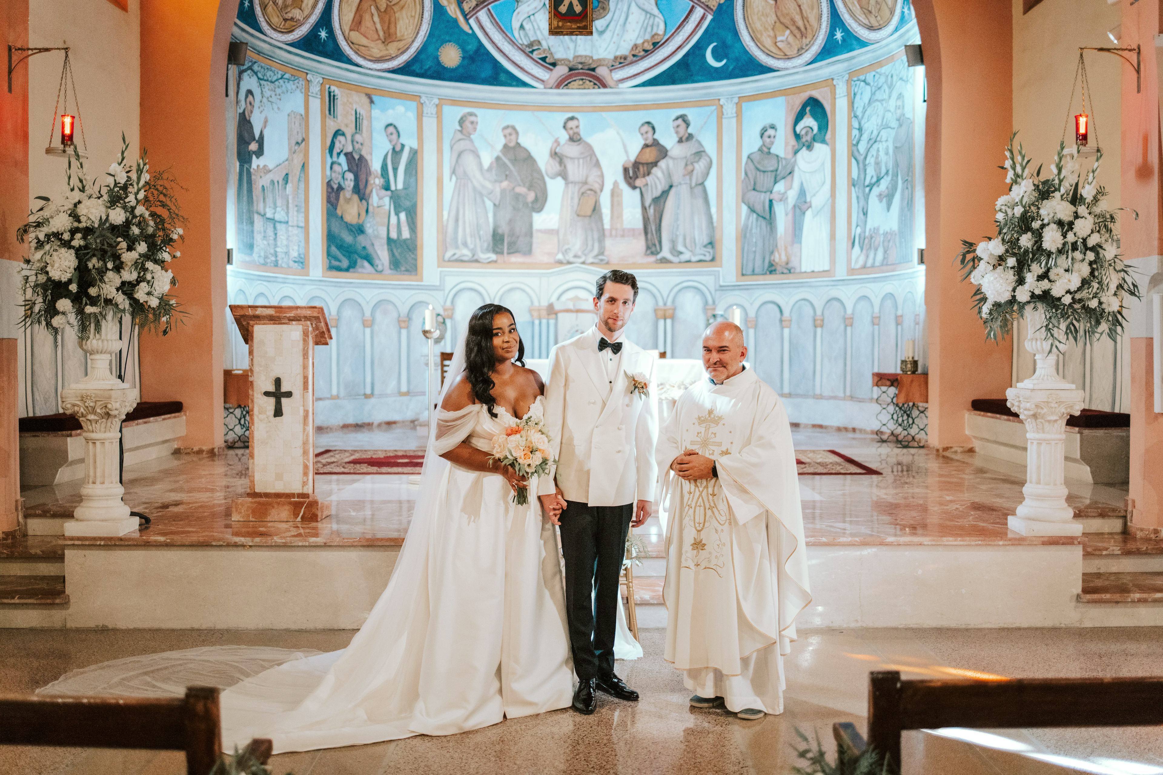 Morocco traditional church wedding 