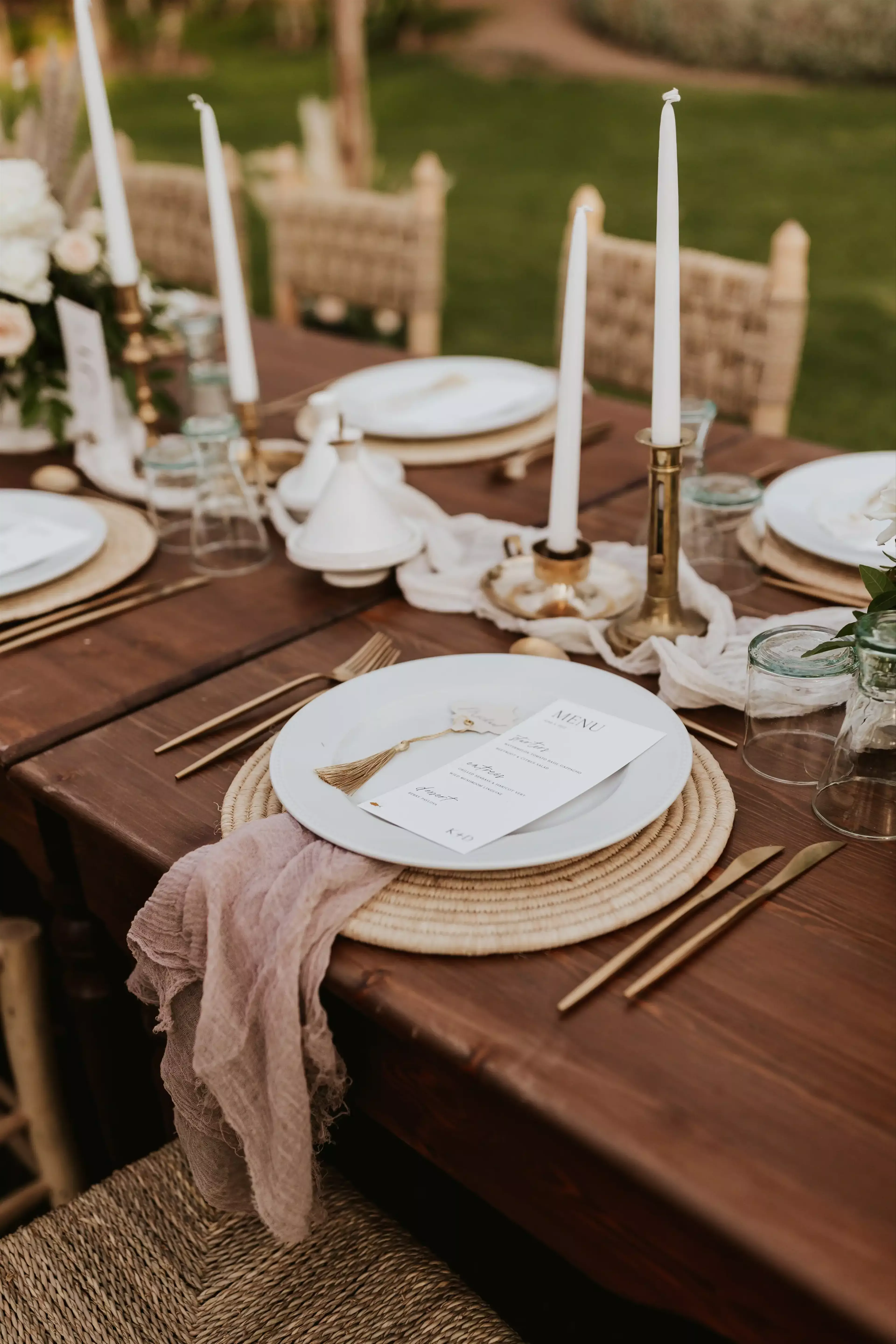 wedding place setting